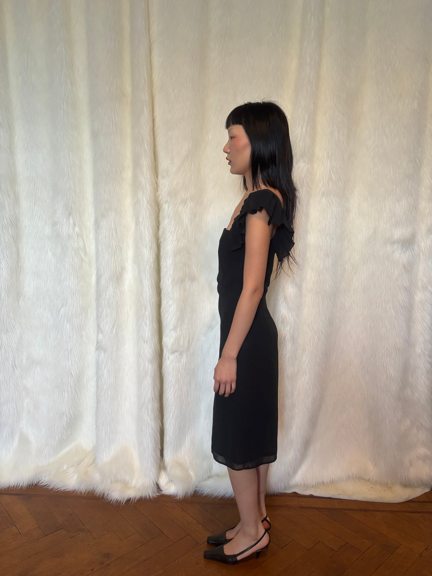 AMAYA ARZUAGA BLACK DRESS