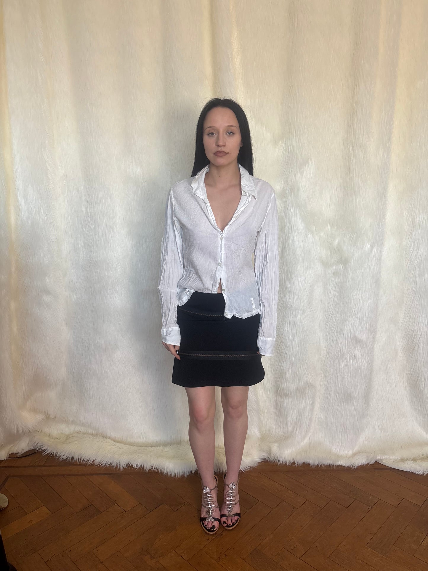 DIRK BIKKEMBERGS FW2004 ZIPPER SKIRT