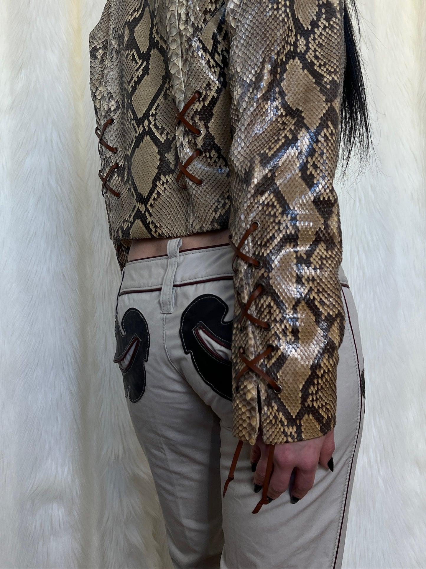 MARTINE SITBON 80’S PYTHON VEST