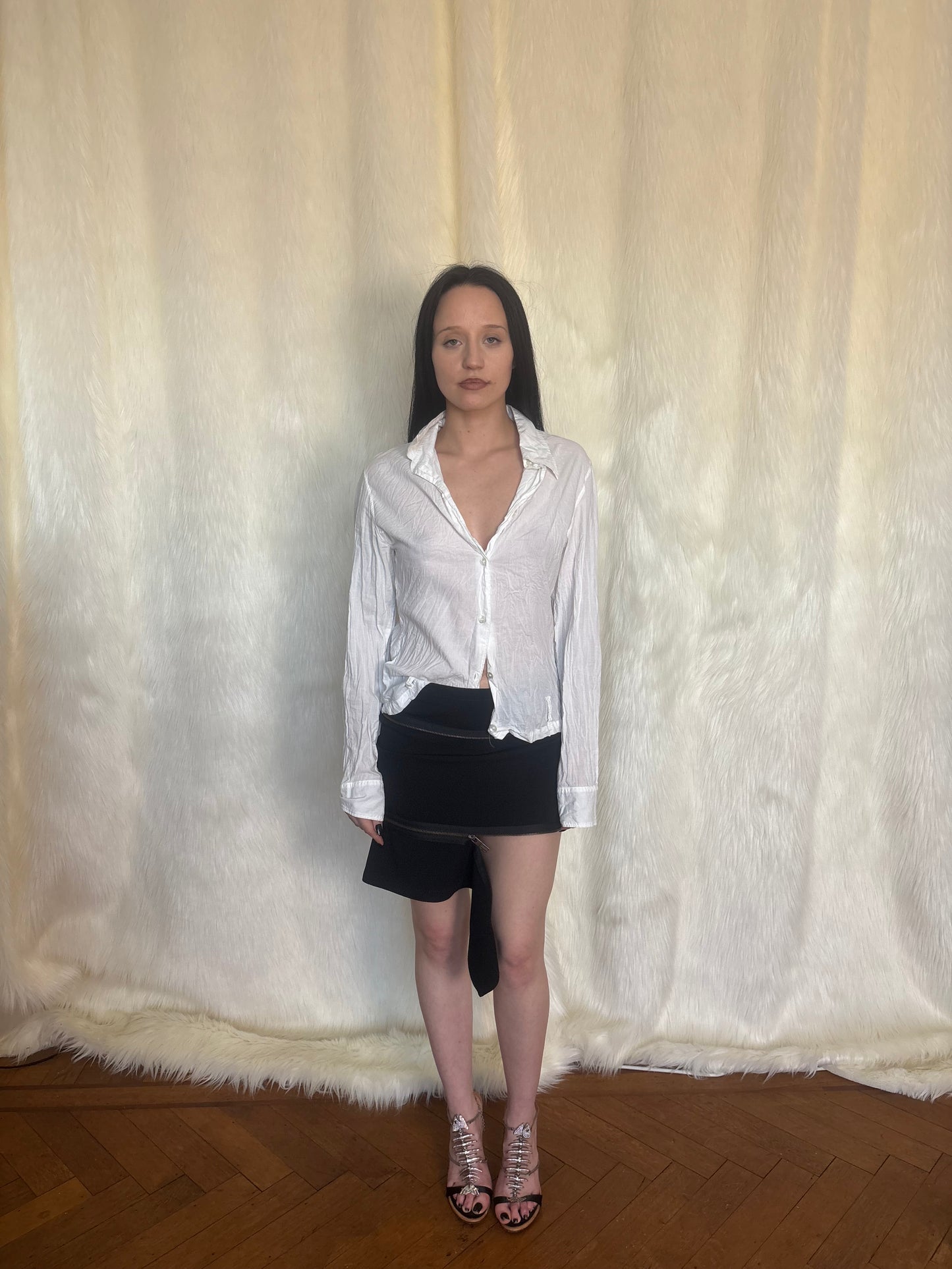 DIRK BIKKEMBERGS FW2004 ZIPPER SKIRT