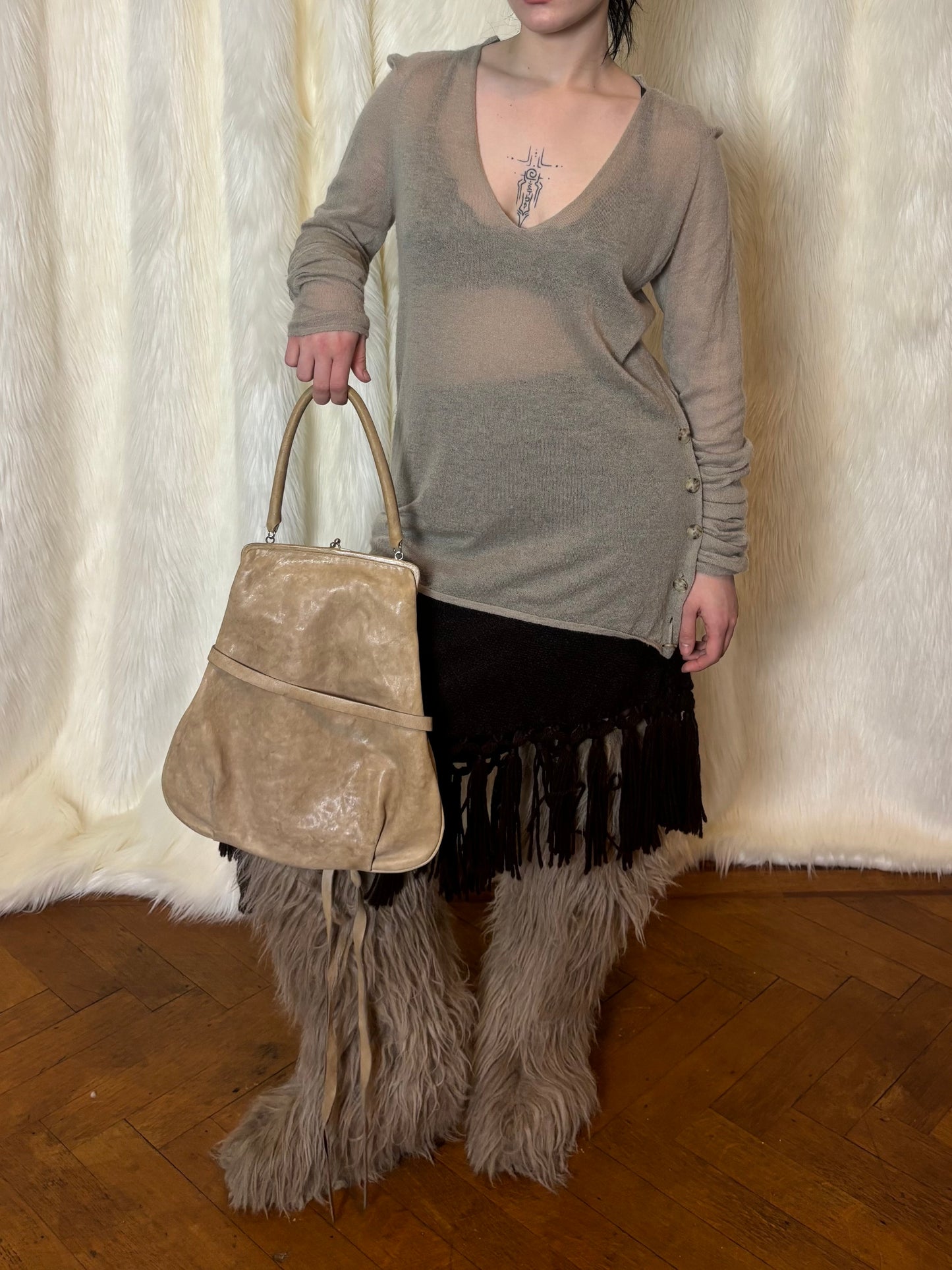 AF VANDEVORST LEATHER BAG