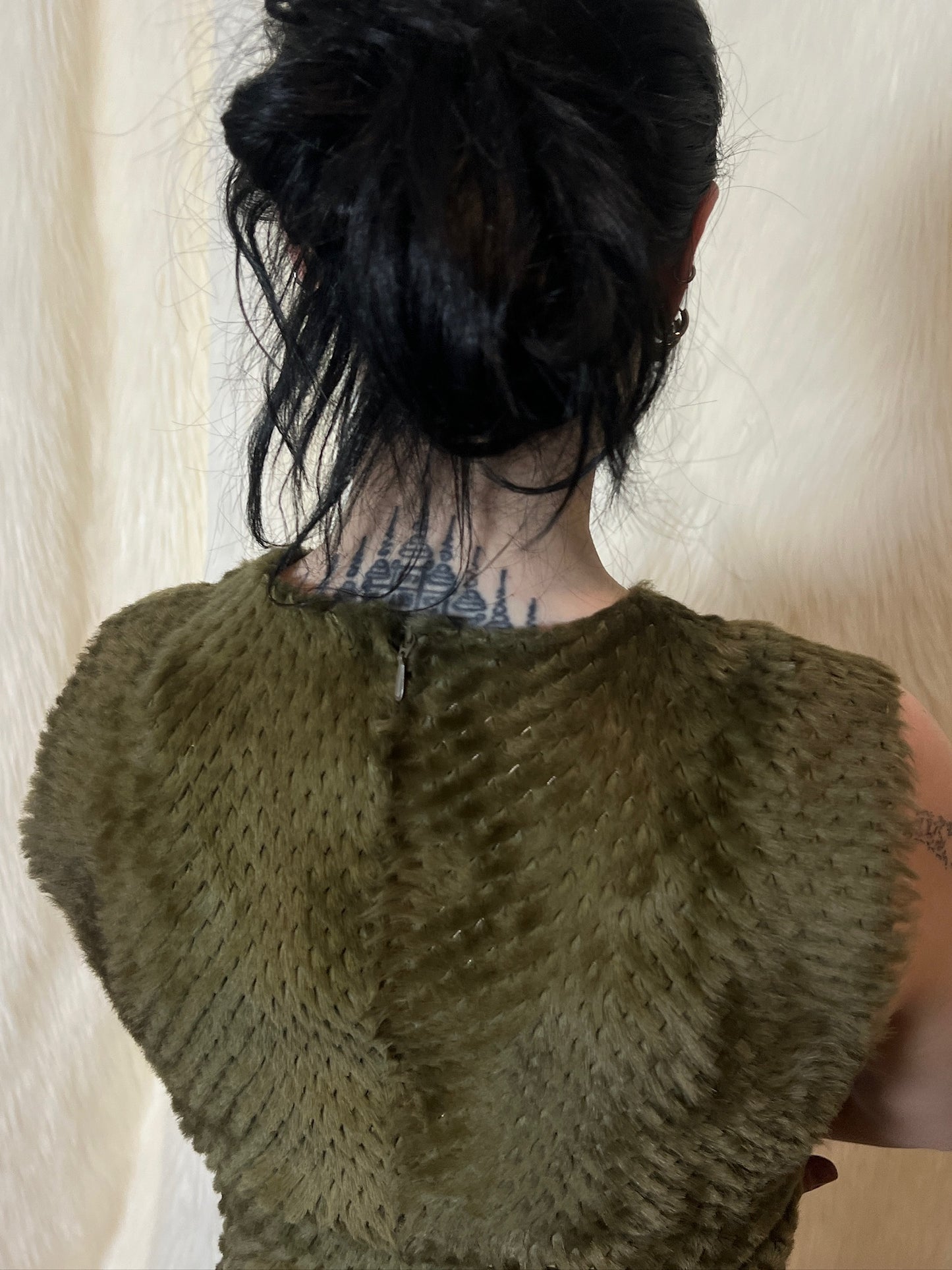 PLEIN SUD LEATHER TOP