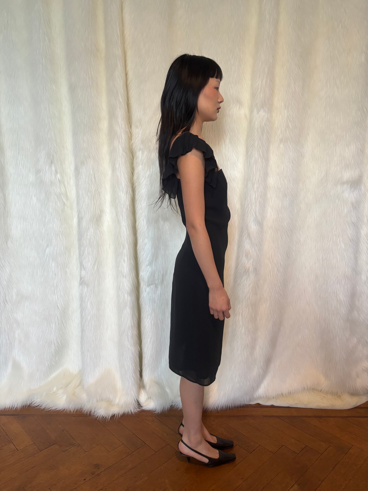 AMAYA ARZUAGA BLACK DRESS