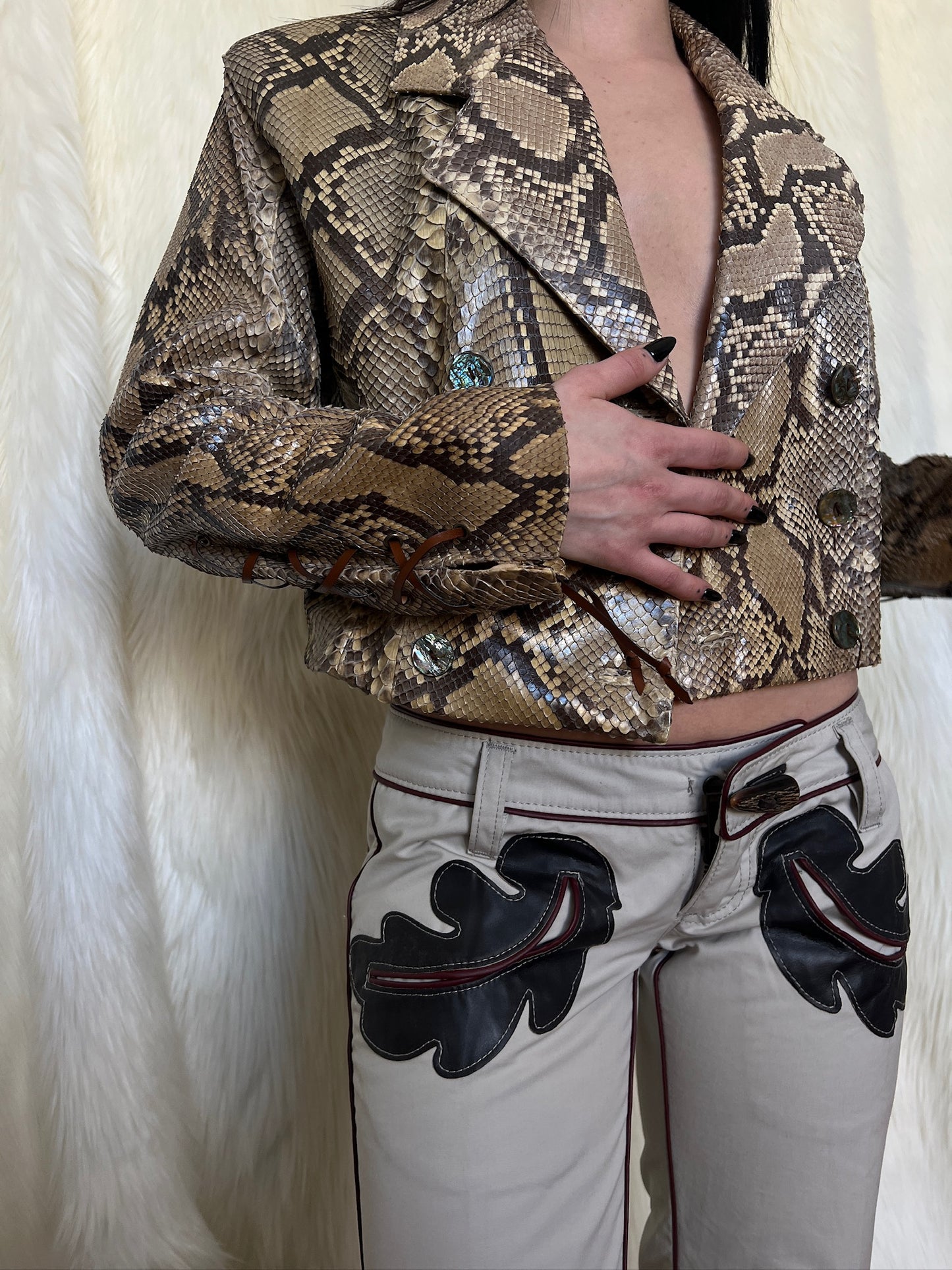 MARTINE SITBON 80’S PYTHON VEST