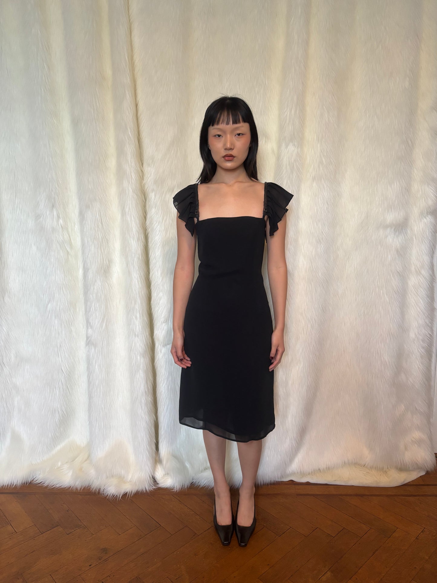 AMAYA ARZUAGA BLACK DRESS