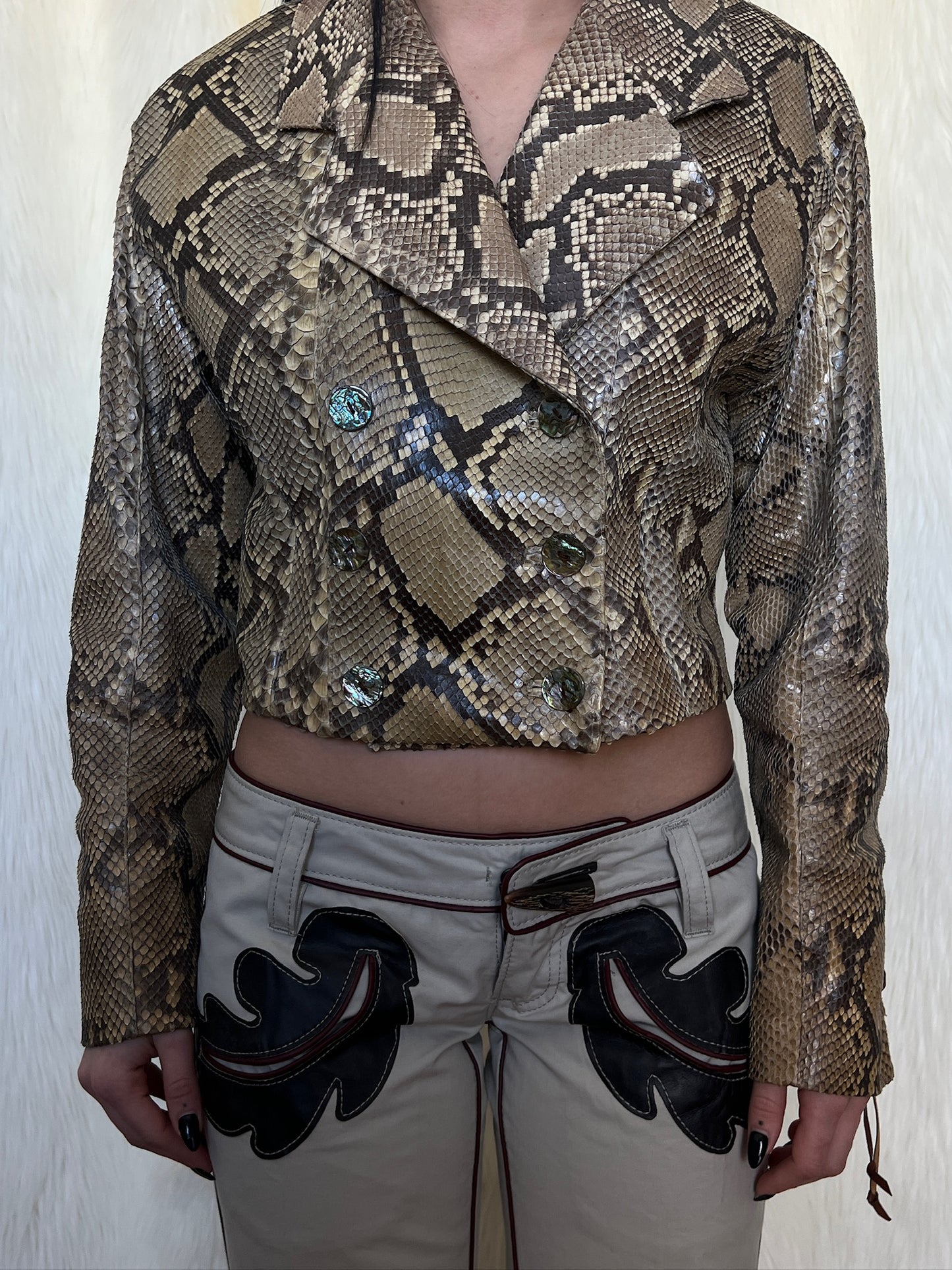 MARTINE SITBON 80’S PYTHON VEST