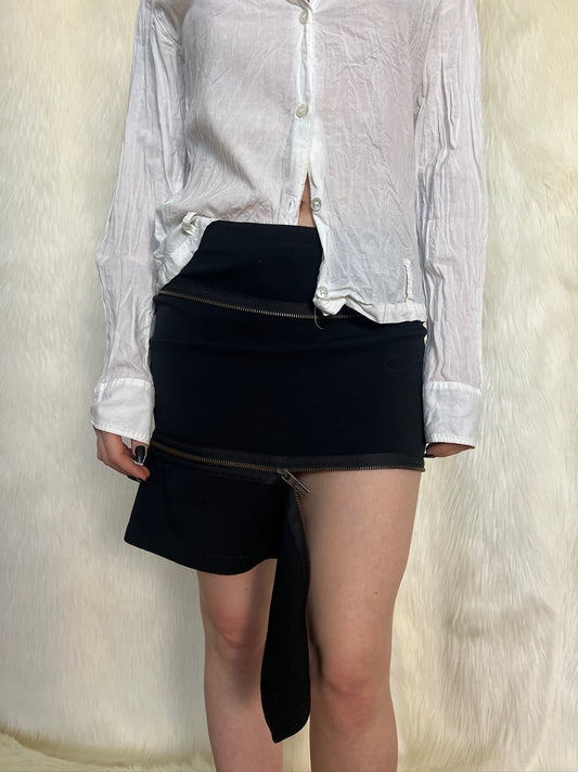 DIRK BIKKEMBERGS FW2004 ZIPPER SKIRT