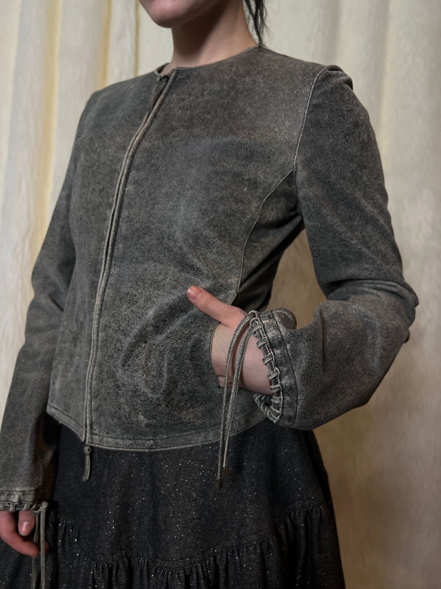 EMPORIO ARMANI SS2003 LEATHER JACKET