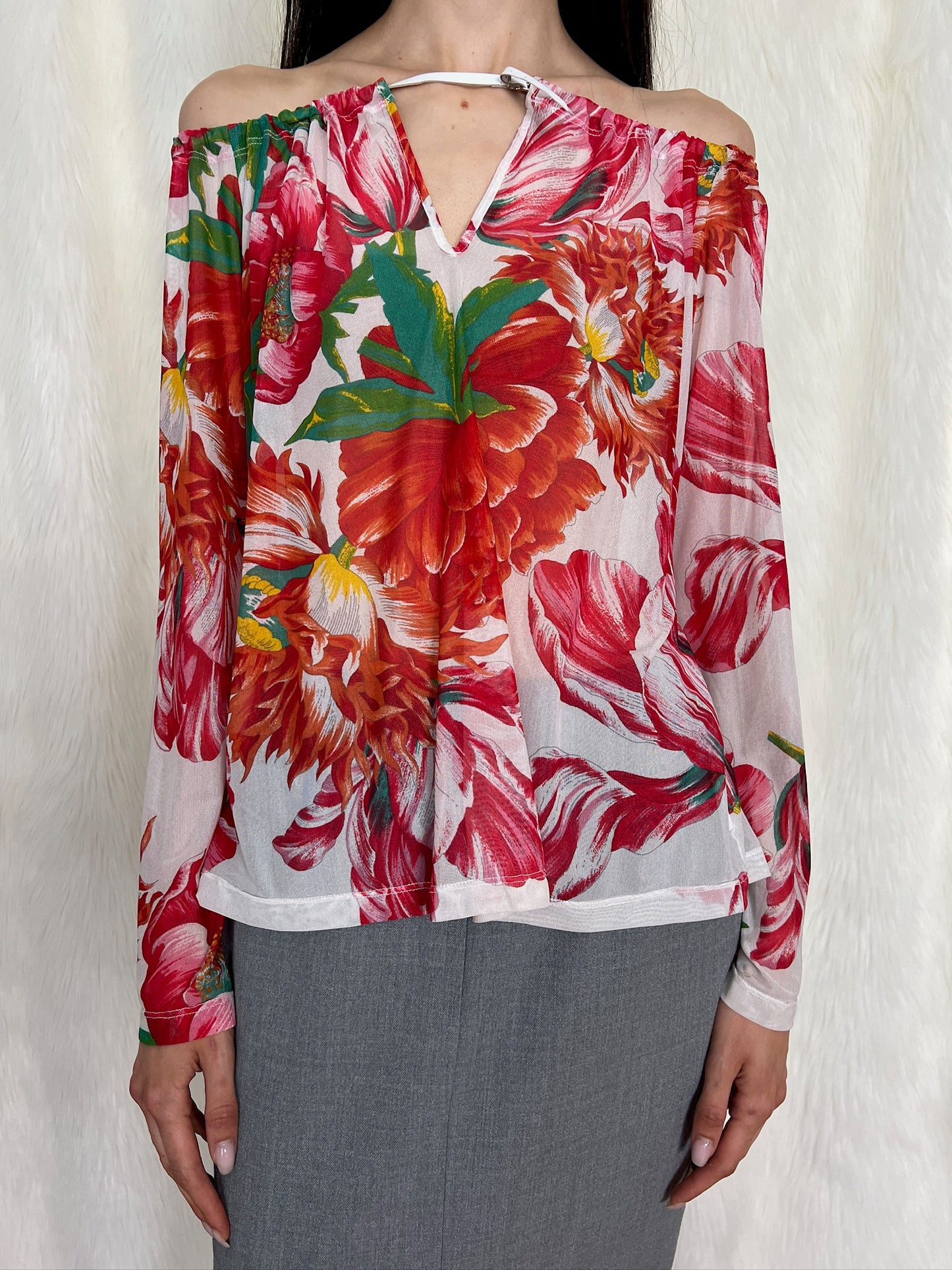 GIANFRANCO FERRE S/S2000 MESH BLOUSE