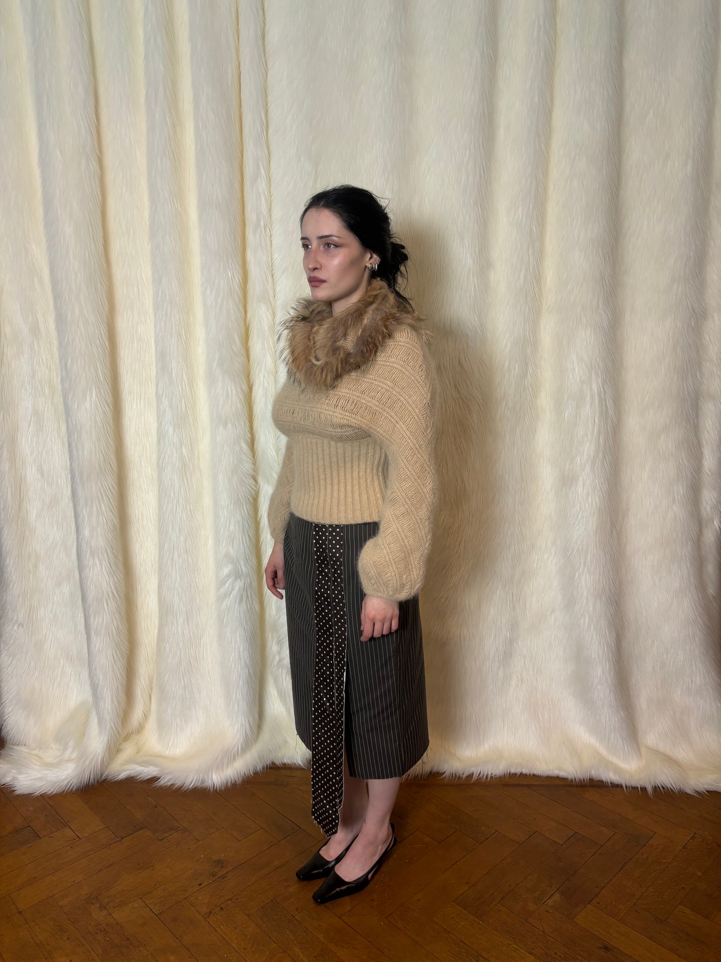 ROBERTO CAVALLI FW1999 FUR SWEATER