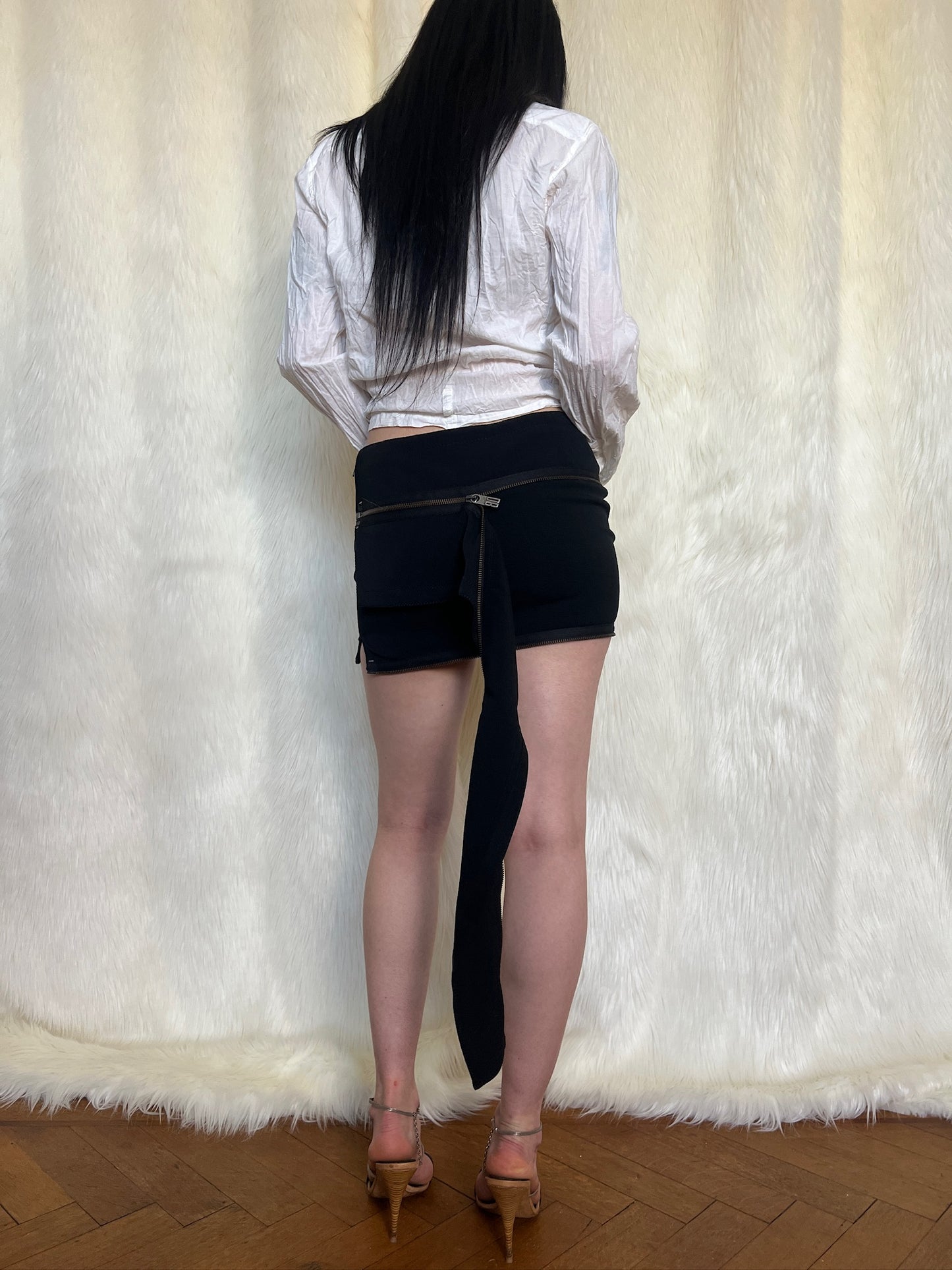 DIRK BIKKEMBERGS FW2004 ZIPPER SKIRT