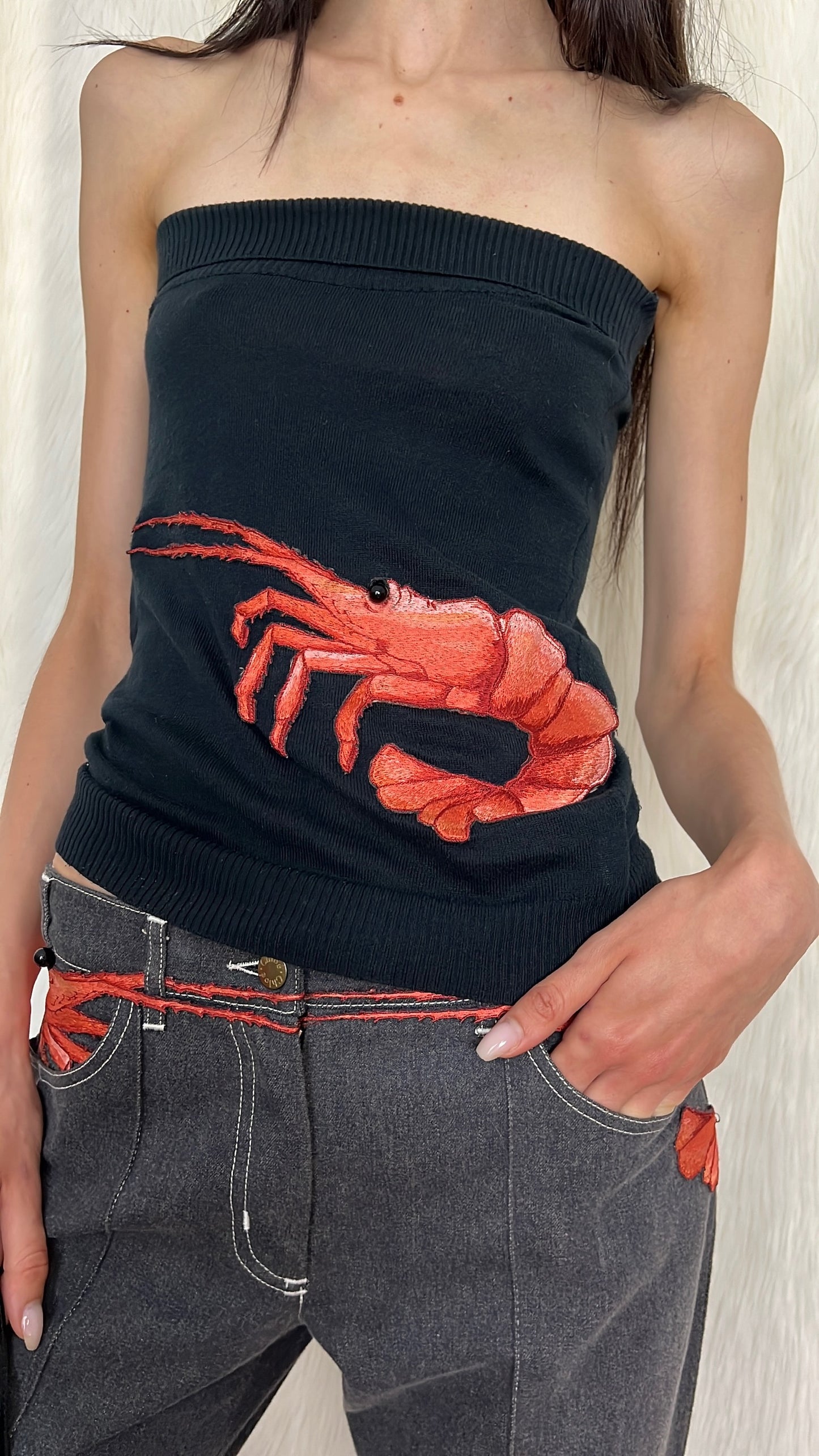 CHLOÉ 2001 SHRIMP TUBE TOP