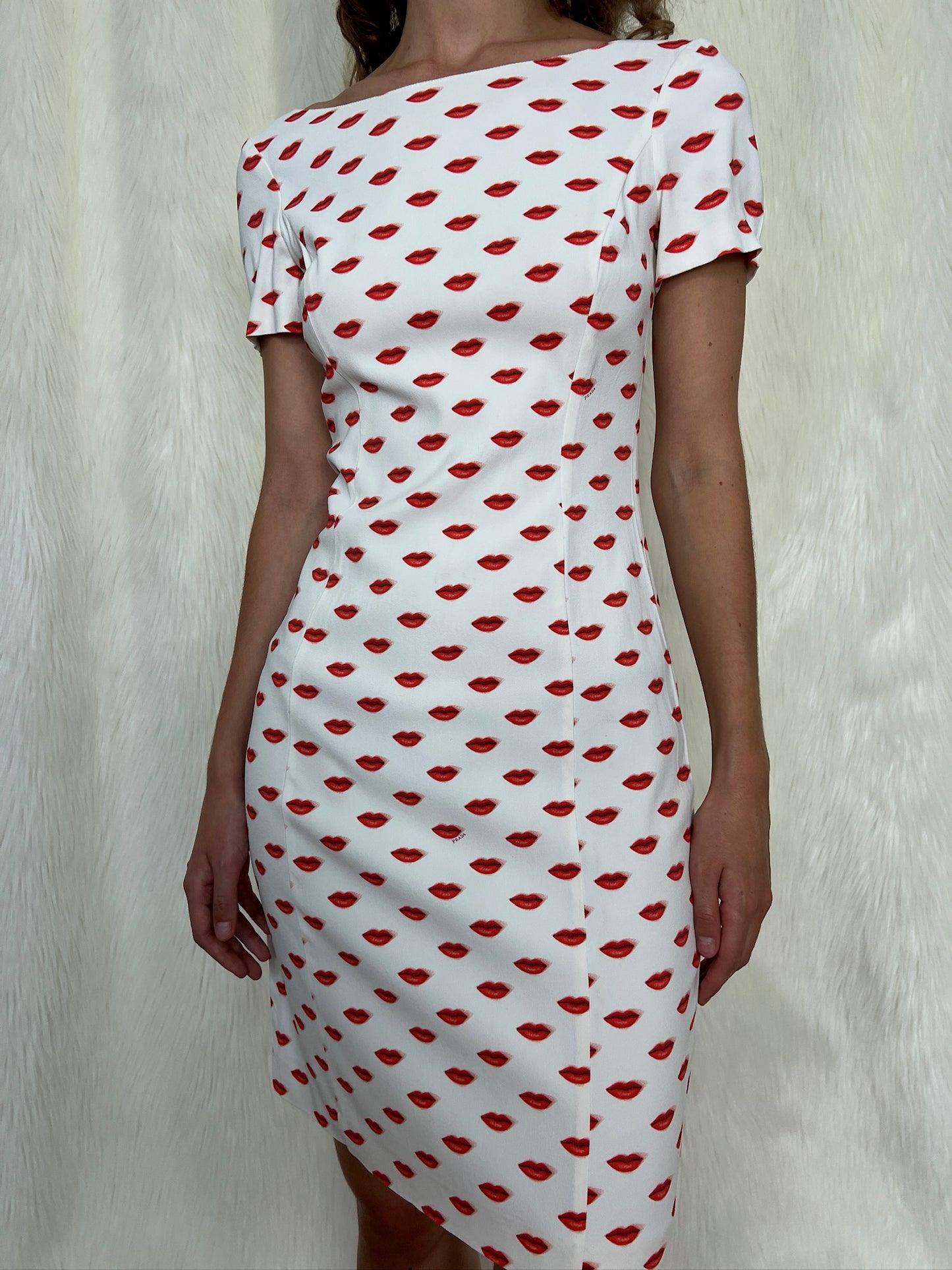 PRADA LIP PRINT DRESS