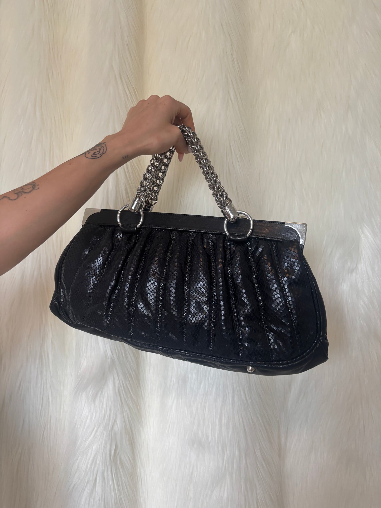 JOHN GALLIANO PYTHON BAG