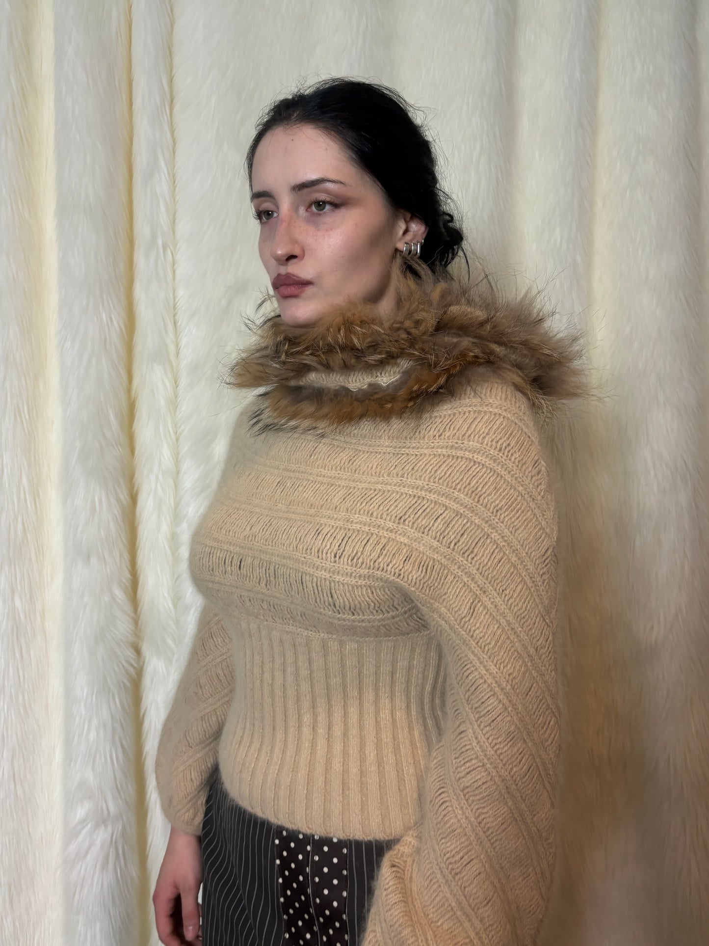 ROBERTO CAVALLI FW1999 FUR SWEATER