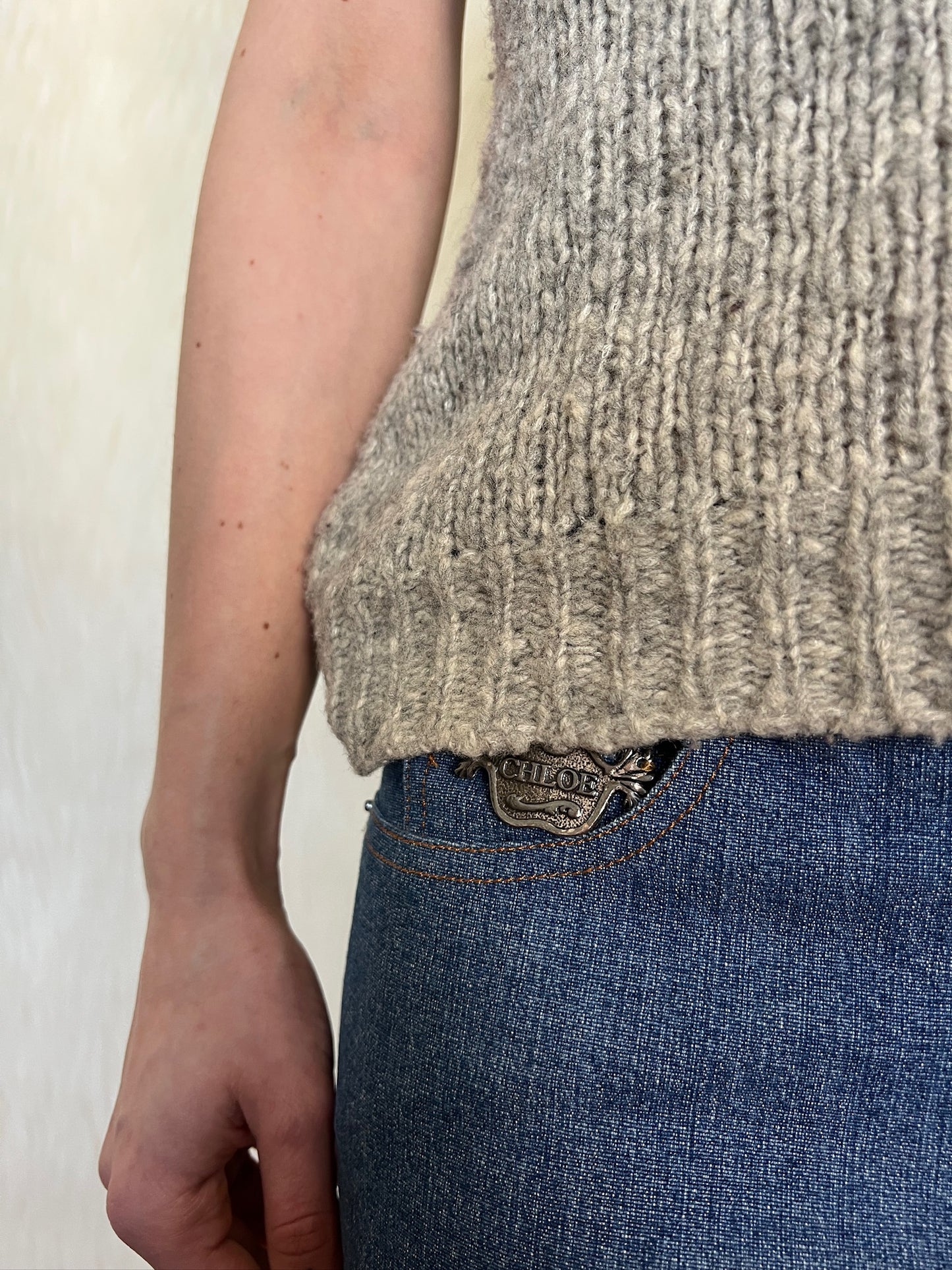 CHLOÉ FW2001 SPUITVERF JEANS