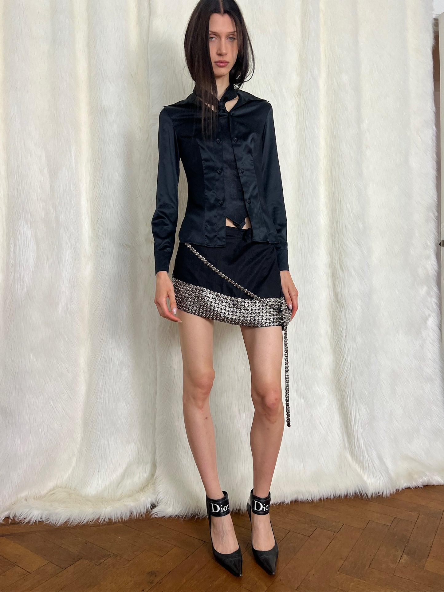 DIRK BIKKEMBERGS F/W2005 TIE BLOUSE