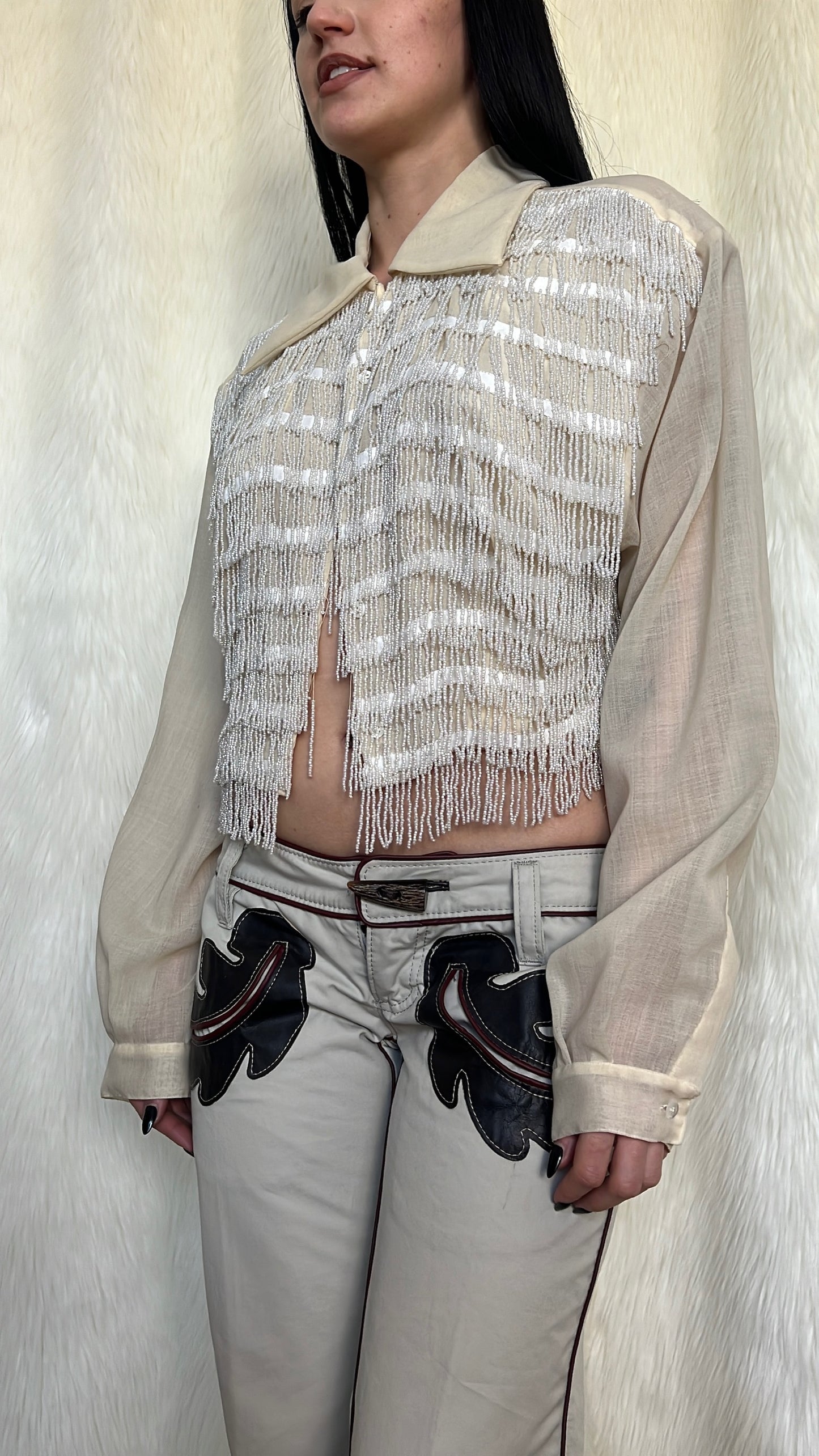 CALUGI E GIANELLI EMBELLISHED SHIRT