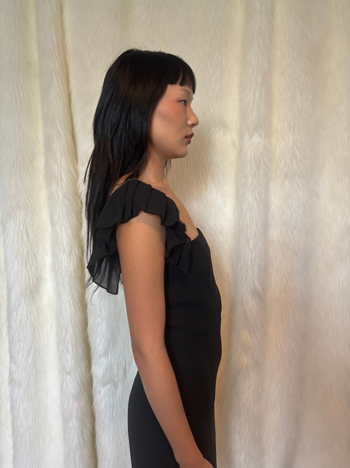 AMAYA ARZUAGA BLACK DRESS