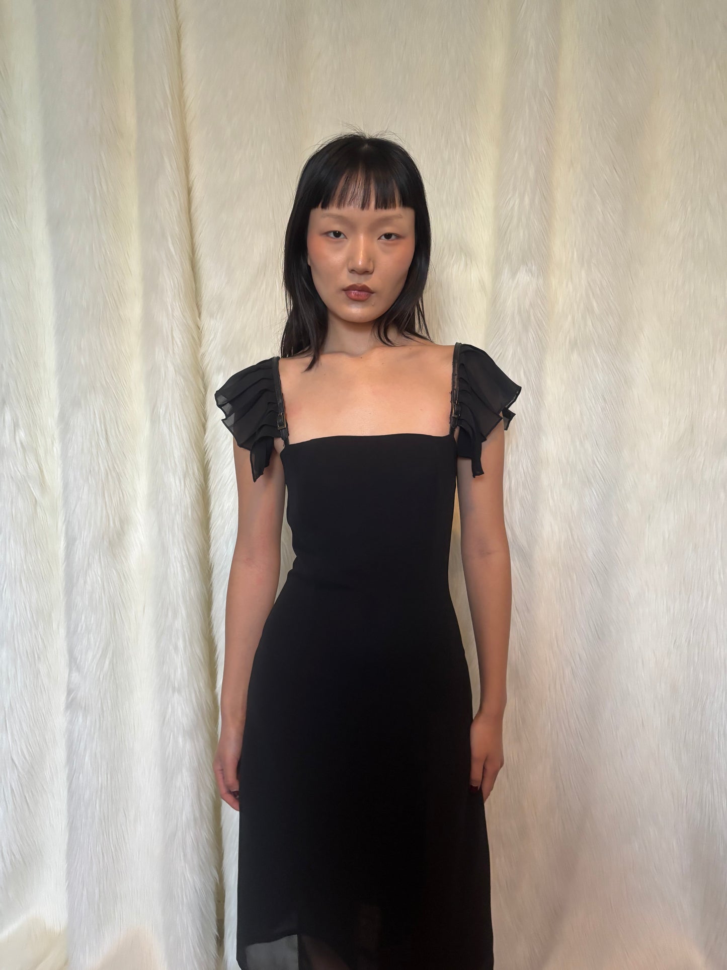 AMAYA ARZUAGA BLACK DRESS