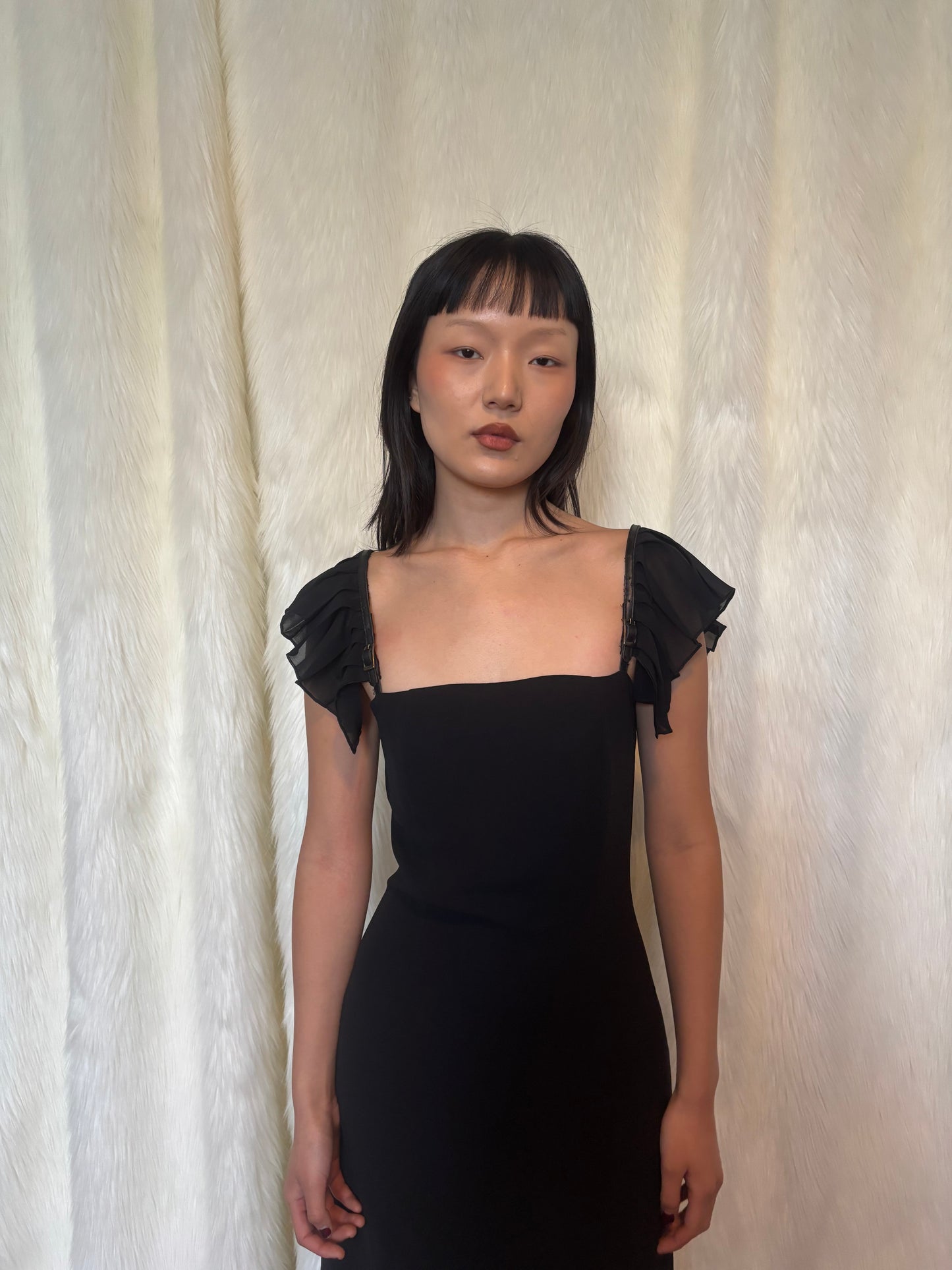 AMAYA ARZUAGA BLACK DRESS