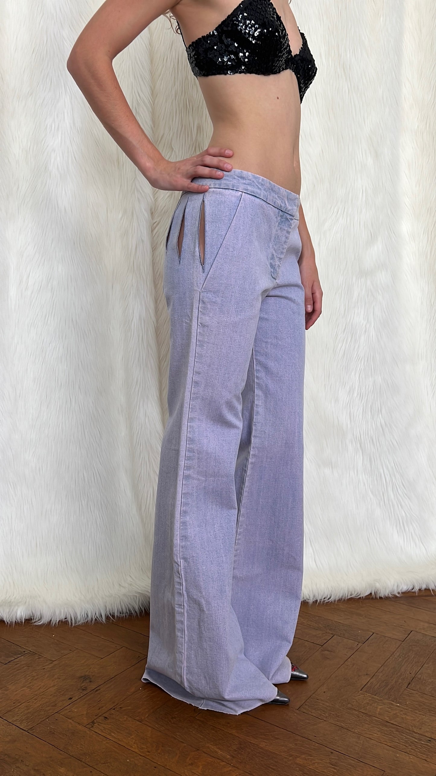 CHLOÉ S/S2002 CUT OUT TROUSERS