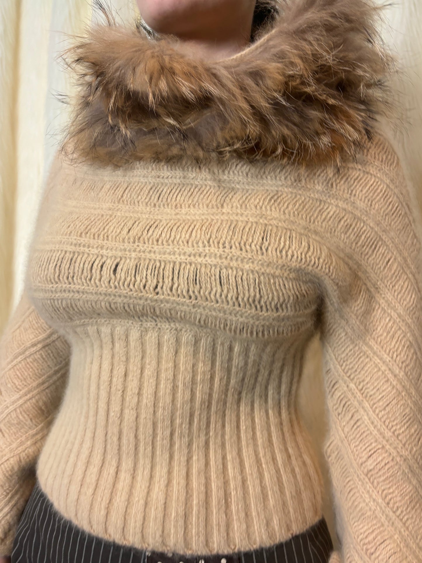 ROBERTO CAVALLI FW1999 FUR SWEATER