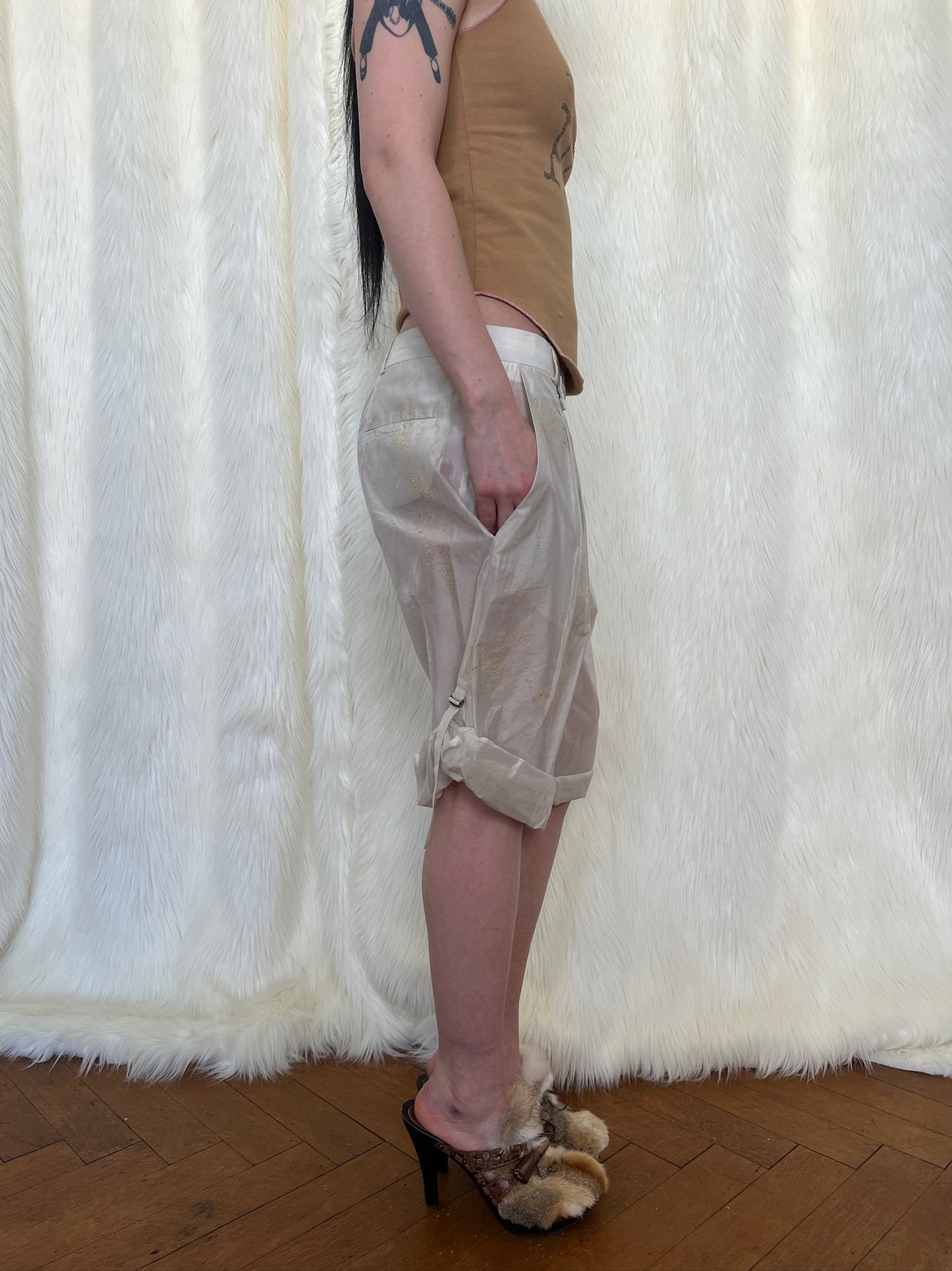 AF VANDEVORST SS2014 ZAND SHORTS