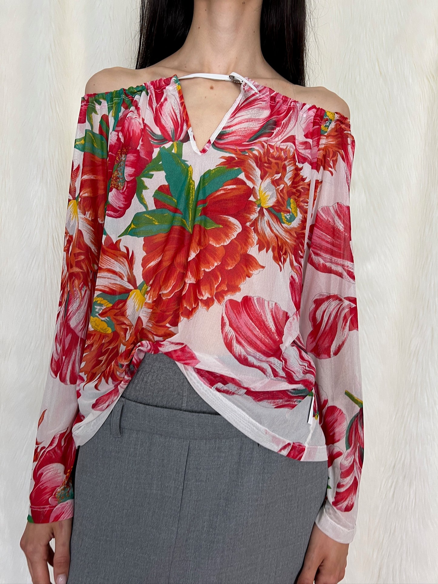 GIANFRANCO FERRE S/S2000 MESH BLOUSE