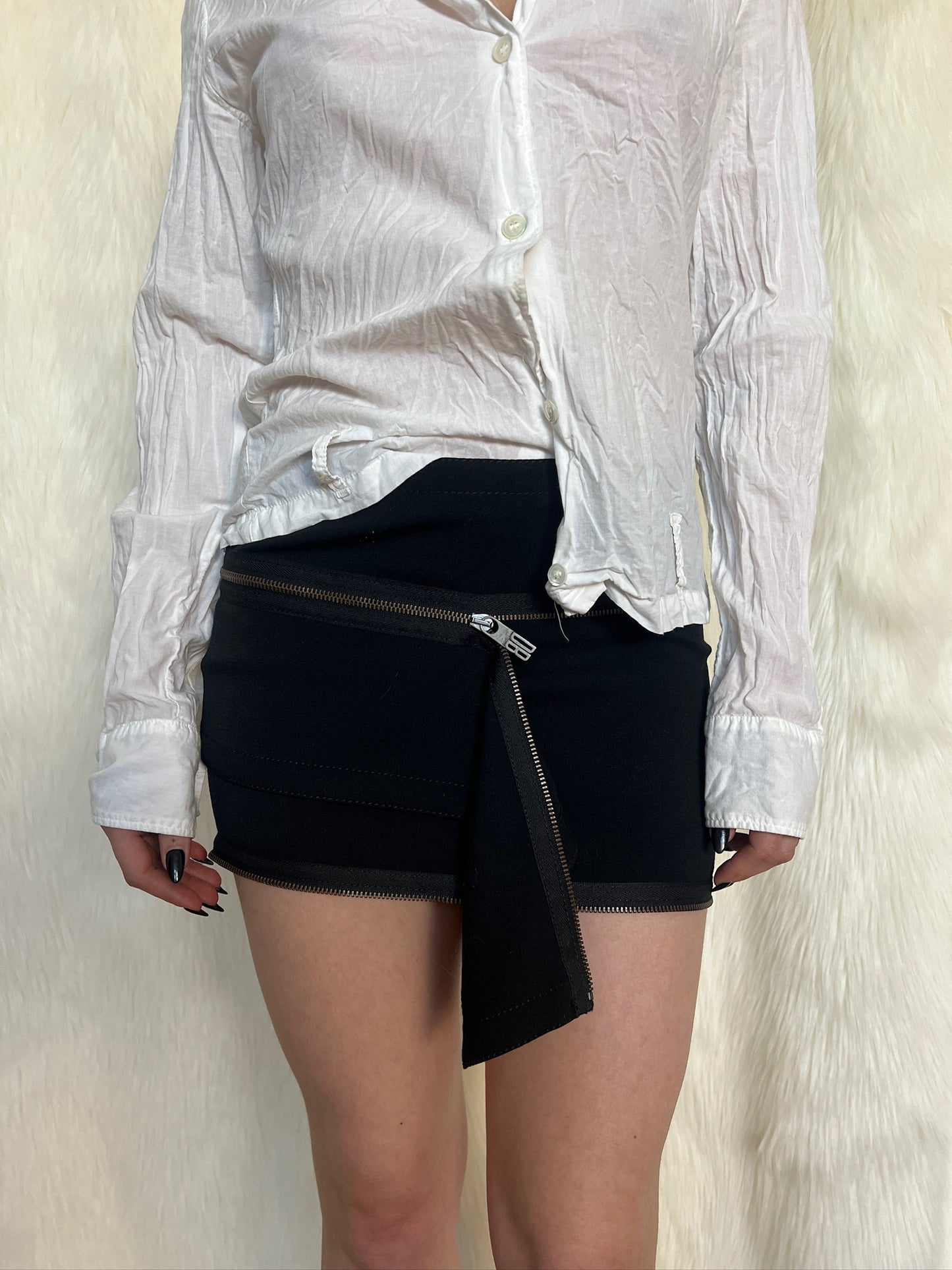 DIRK BIKKEMBERGS FW2004 ZIPPER SKIRT