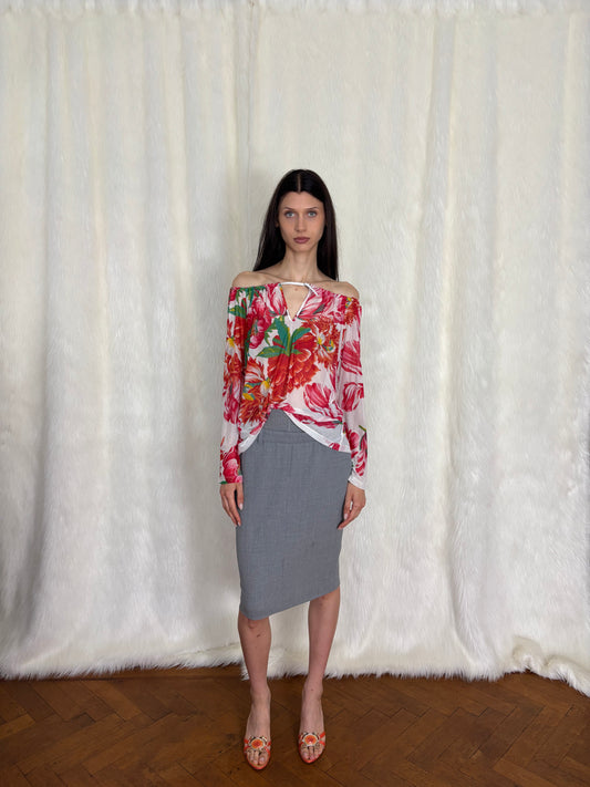 GIANFRANCO FERRE S/S2000 MESH BLOUSE