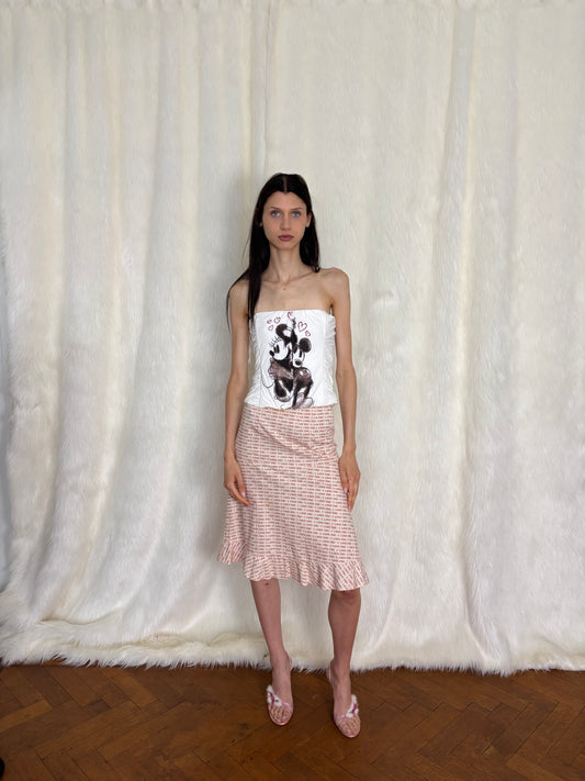 CHLOÉ S/S1999 I LOVE YOU SKIRT