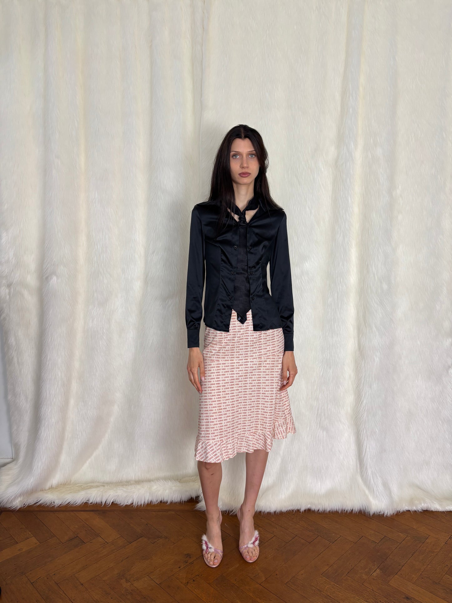 DIRK BIKKEMBERGS F/W2005 TIE BLOUSE