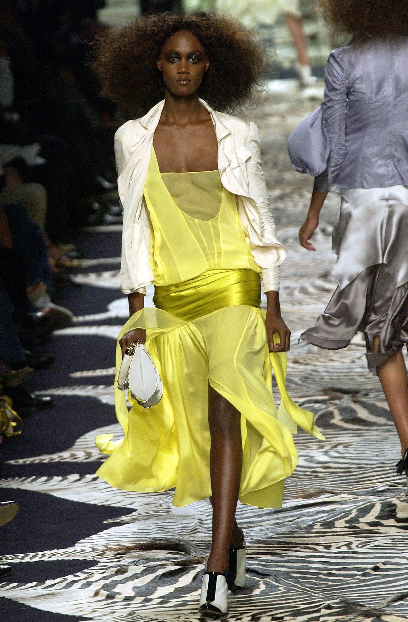 YVES SAINT LAURENT S/S2004 RUFFLE TOP