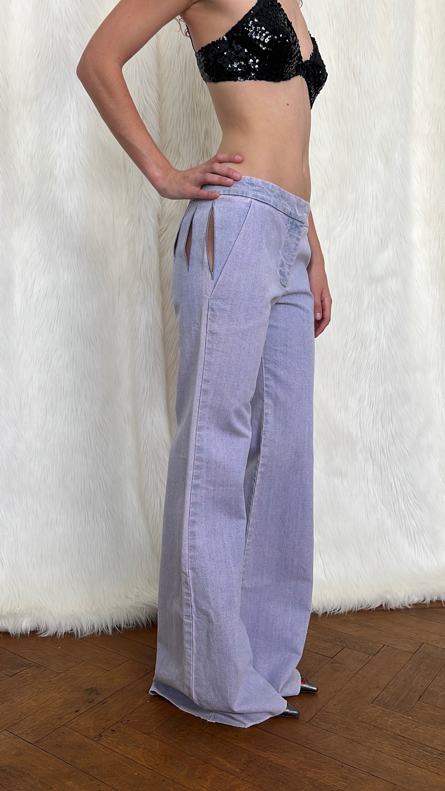 CHLOÉ S/S2002 CUT OUT TROUSERS