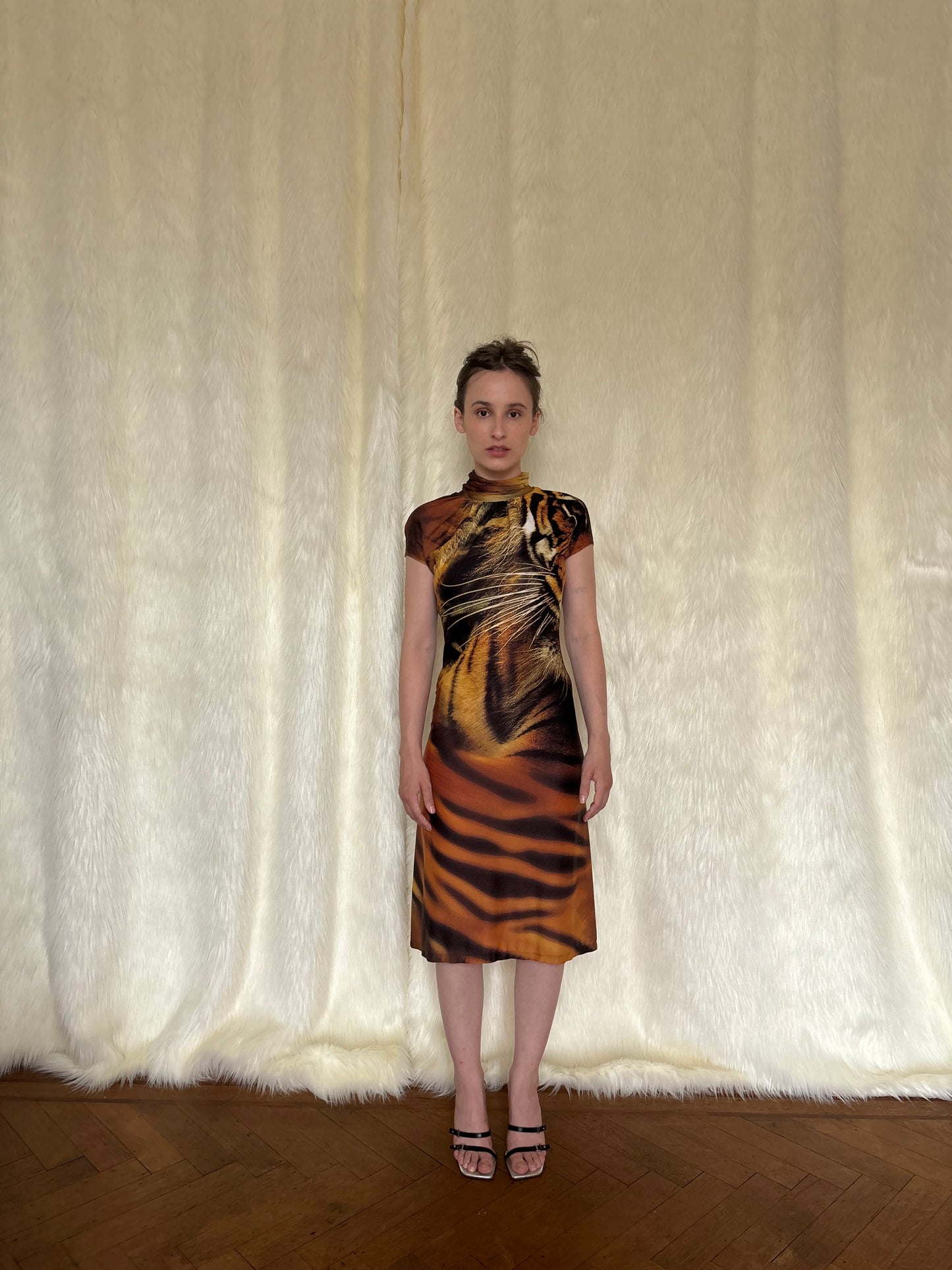 ROBERTO CAVALLI FW2000 TIGER DRESS