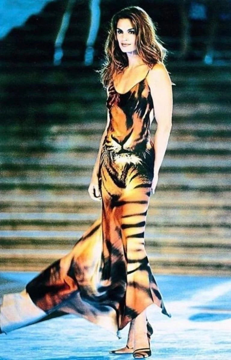 ROBERTO CAVALLI FW2000 TIGER DRESS