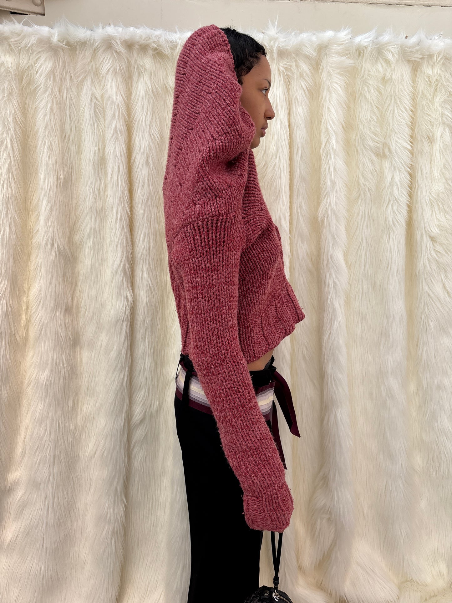 DRIES VAN NOTEN F/W2000 HOODED CARDIGAN