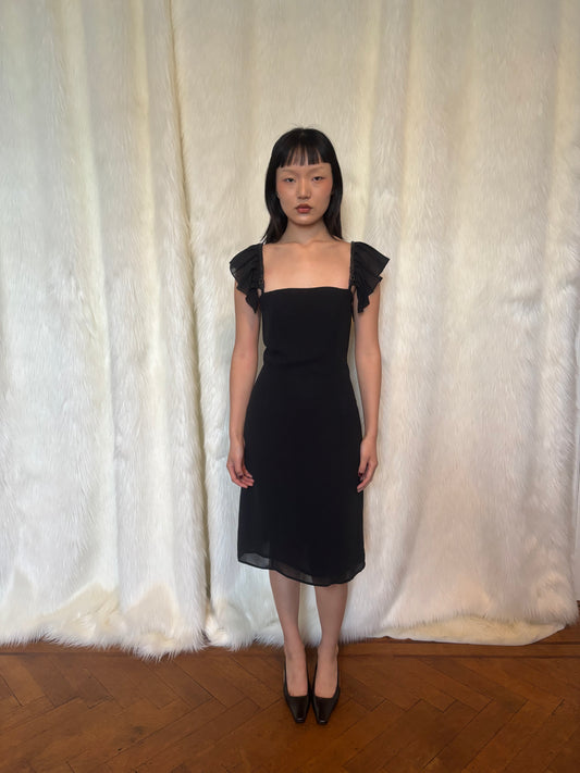 AMAYA ARZUAGA BLACK DRESS