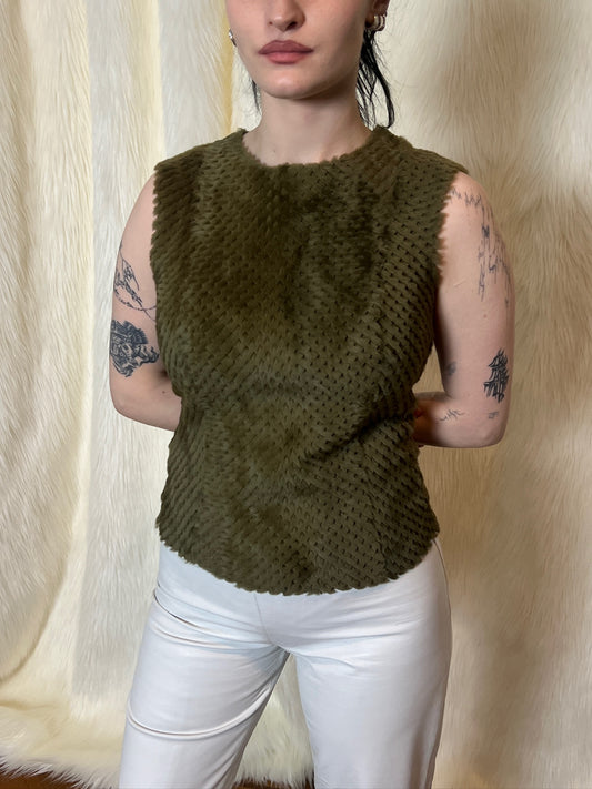 PLEIN SUD LEATHER TOP