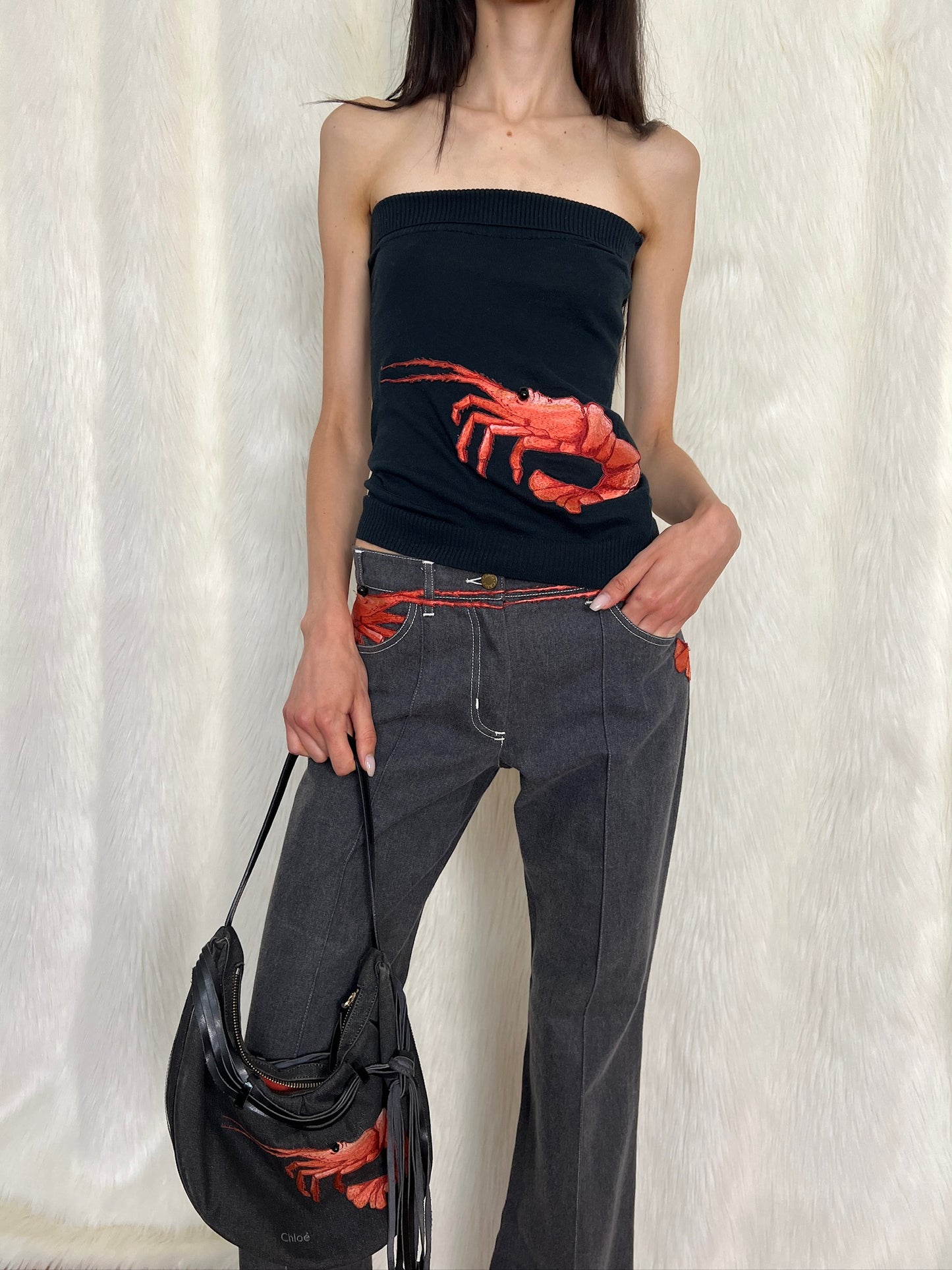 CHLOÉ 2001 SHRIMP TUBE TOP