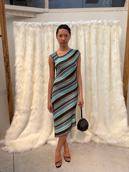 CHLOÉ F/W2000 BY STELLA ASYMMETRIC DRESS