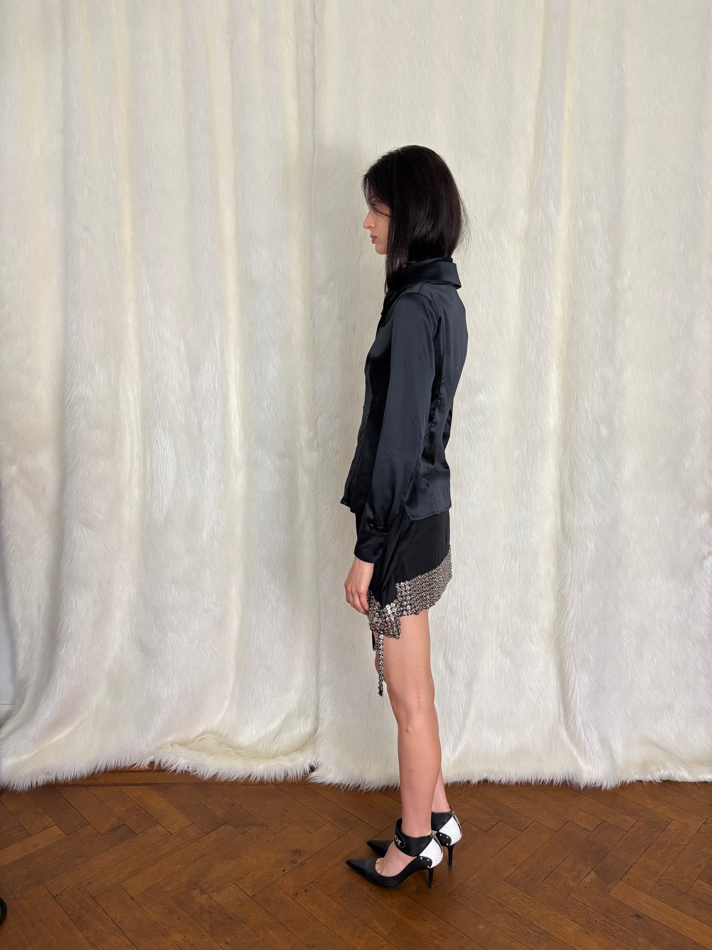 DIRK BIKKEMBERGS F/W2005 TIE BLOUSE