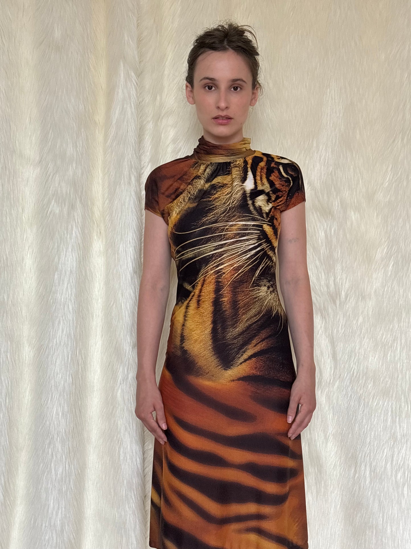 ROBERTO CAVALLI FW2000 TIGER DRESS