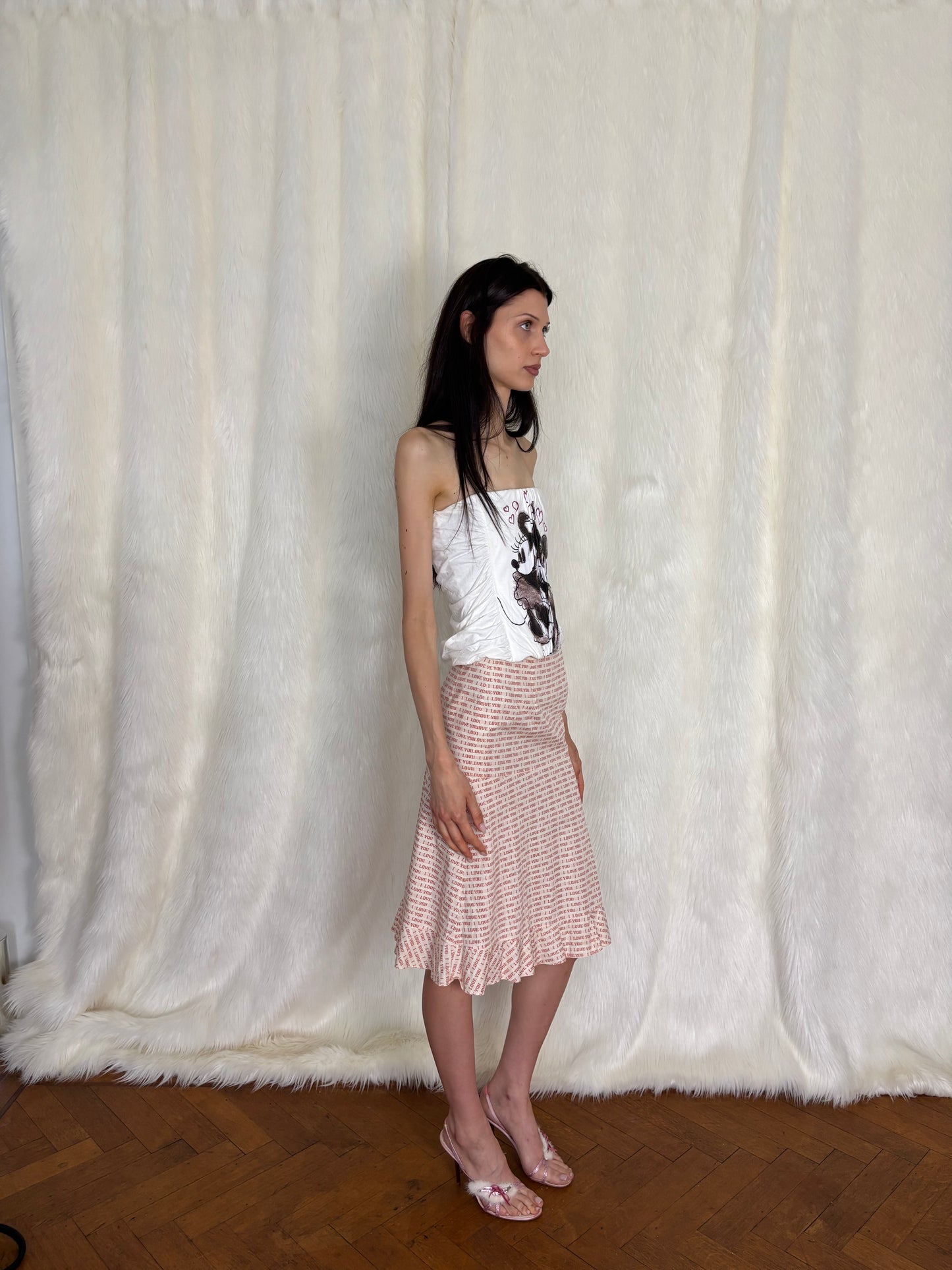 CHLOÉ S/S1999 I LOVE YOU SKIRT