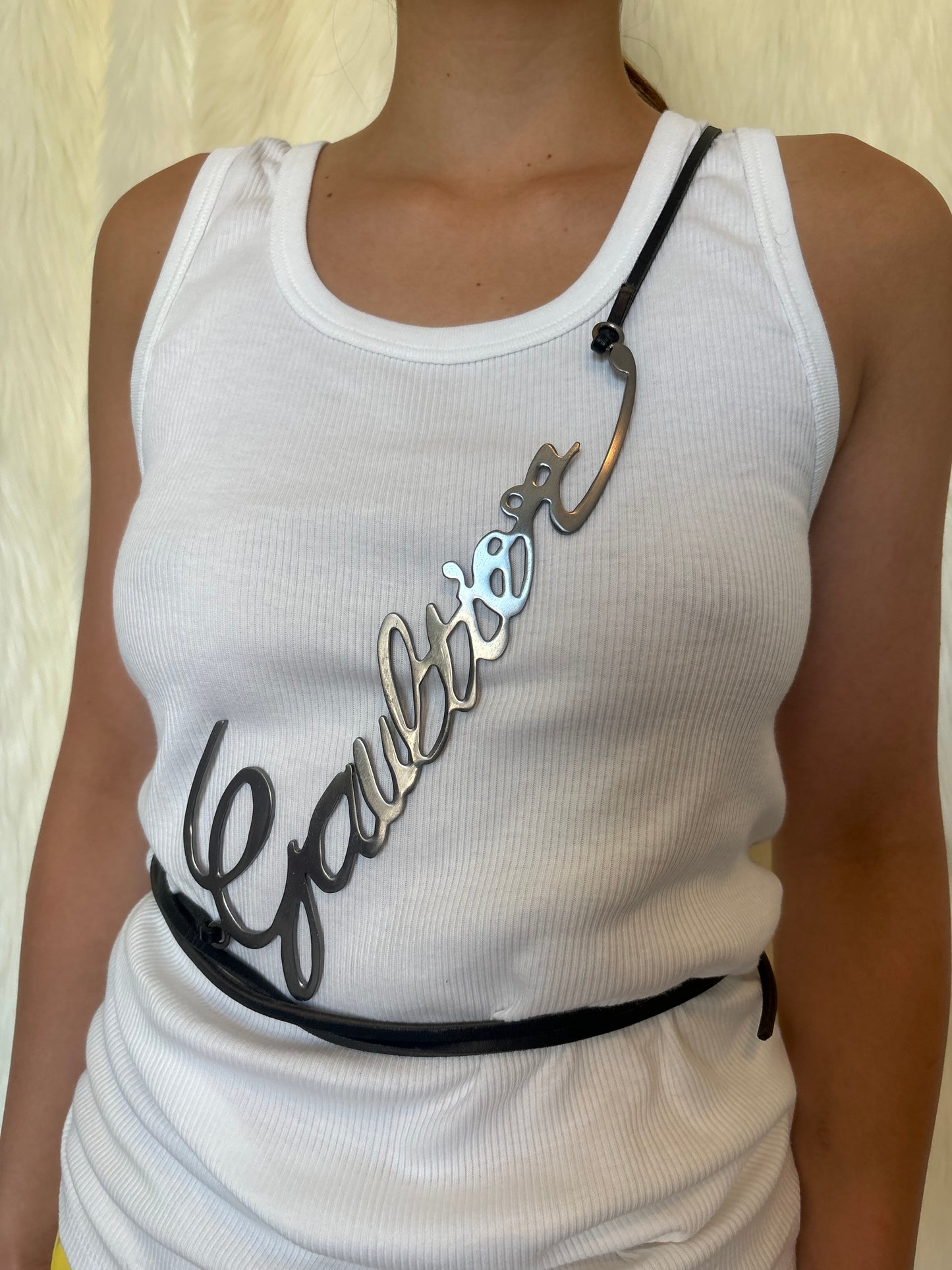 JEAN PAUL GAULTIER SS2003 LOGO BELT