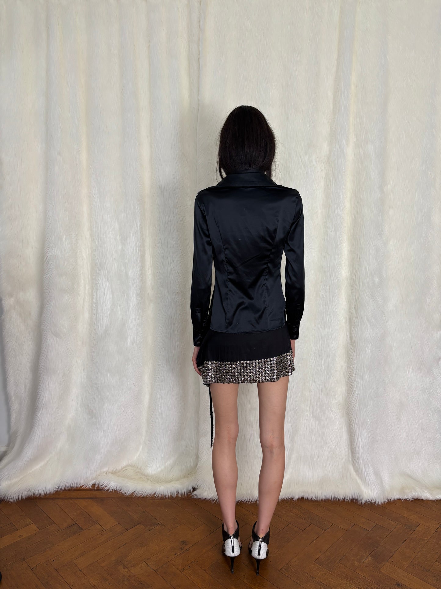 DIRK BIKKEMBERGS F/W2005 TIE BLOUSE