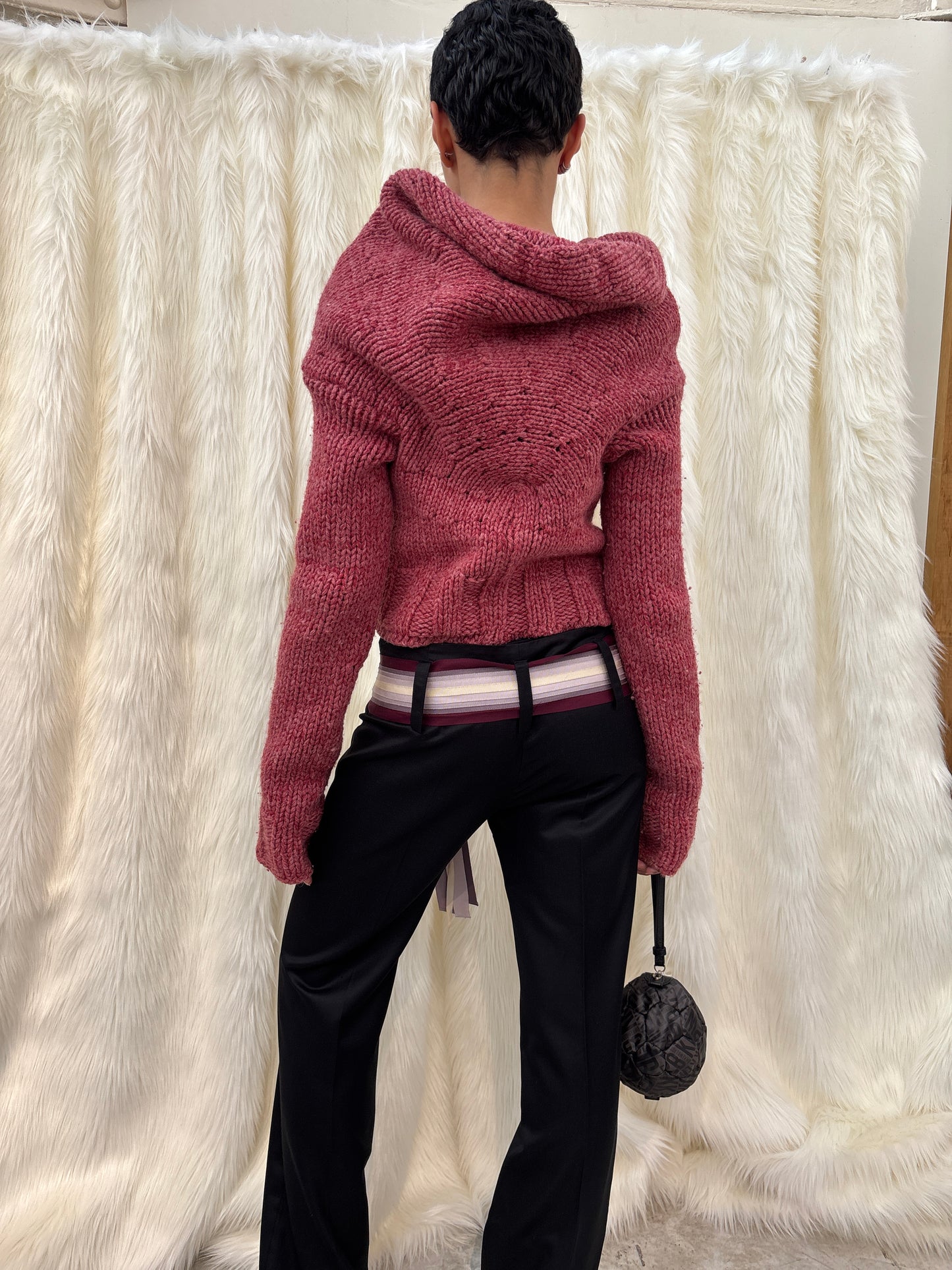 DRIES VAN NOTEN F/W2000 HOODED CARDIGAN