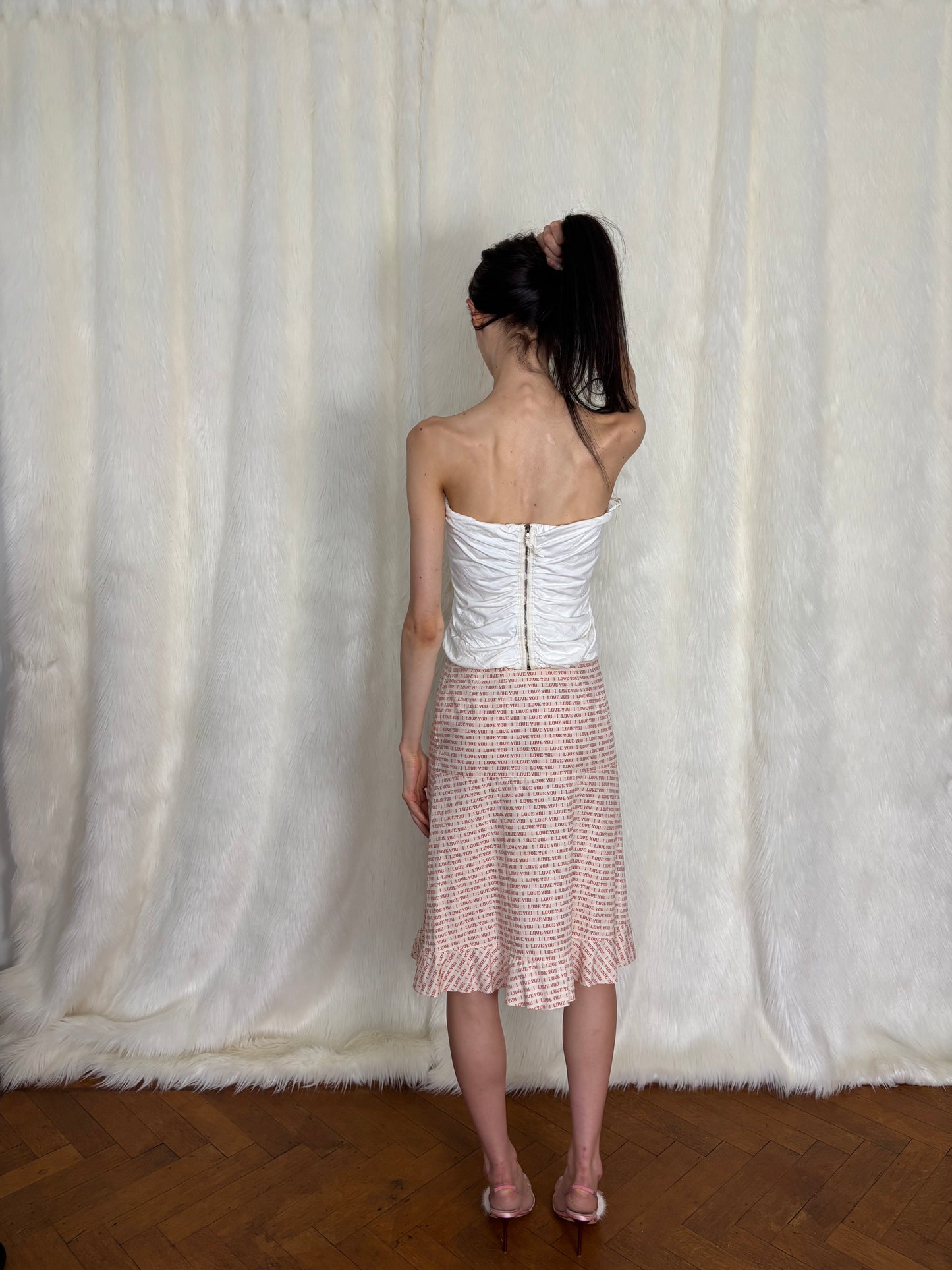 CHLOÉ S/S1999 I LOVE YOU SKIRT