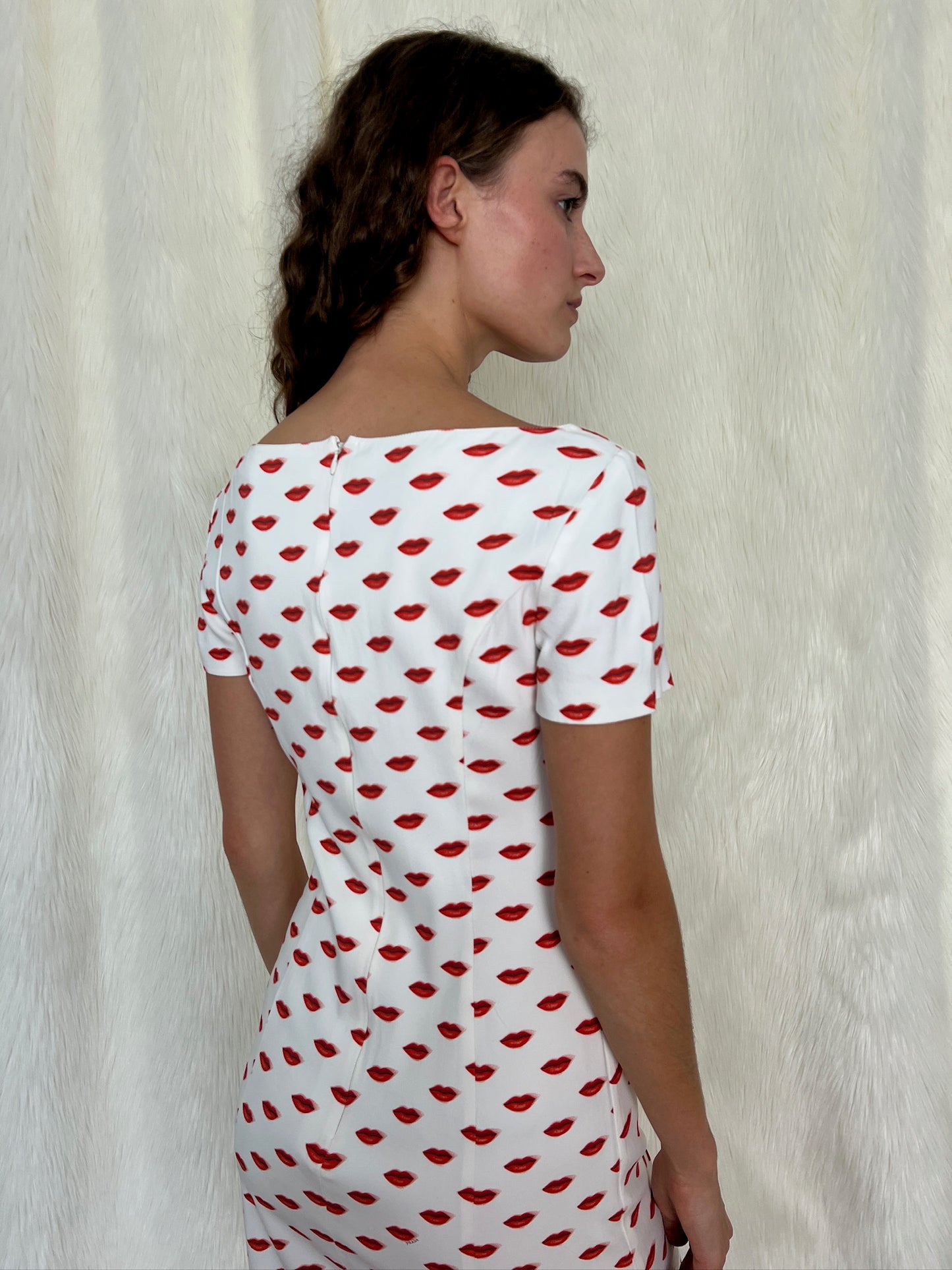 PRADA LIP PRINT DRESS